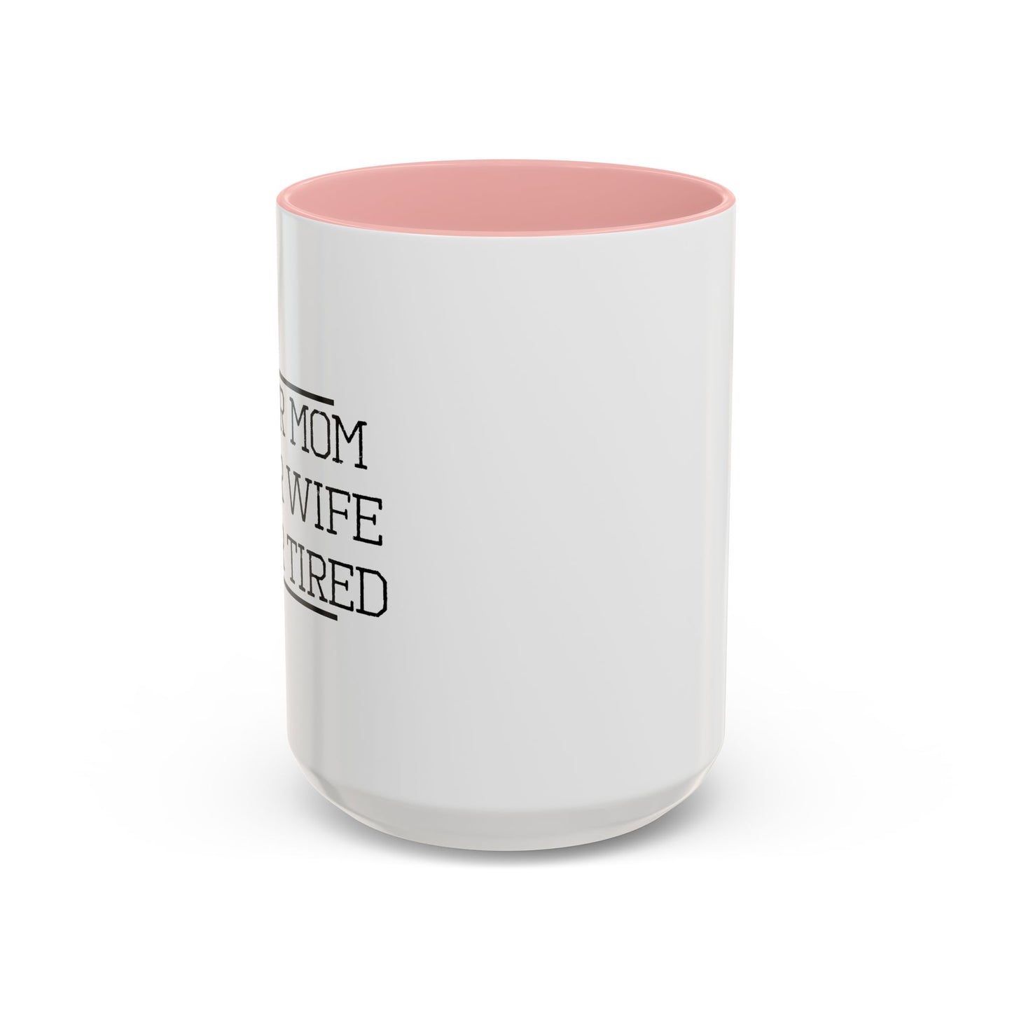 SUPER MOM Accent BiColor Mug