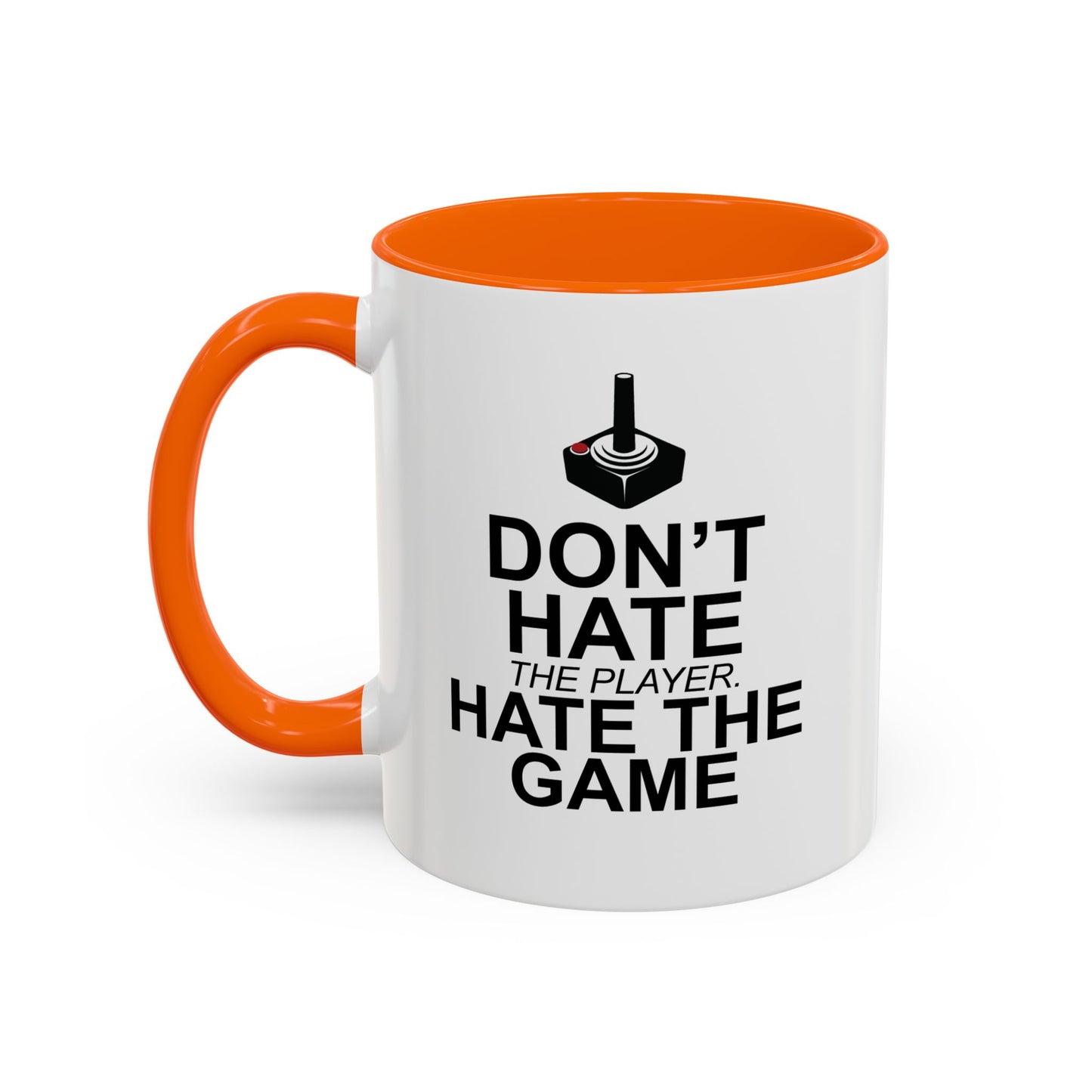 HATE THE GAME Accent BiColor Funny Sarcastic Mug