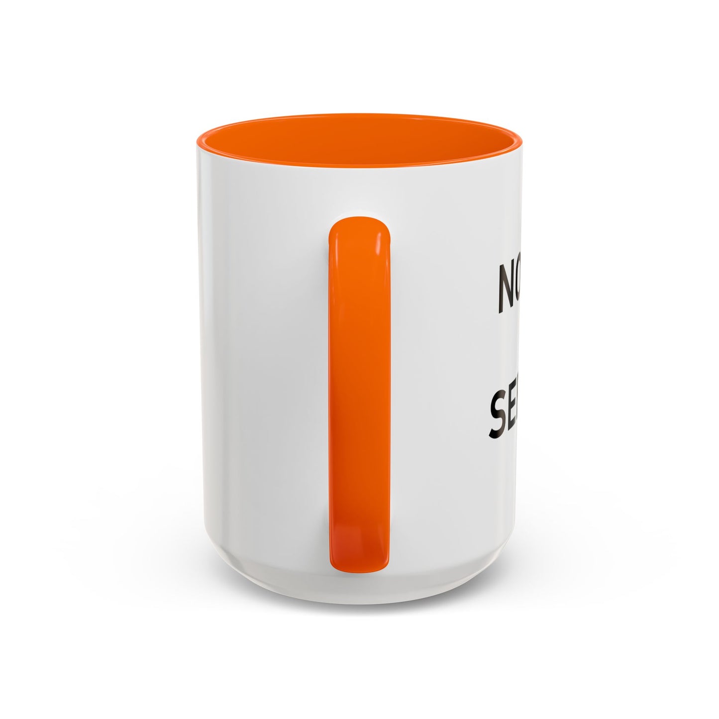 NOTHING TO SEE HERE. Accent BiColor Funny Sarcastic Mug