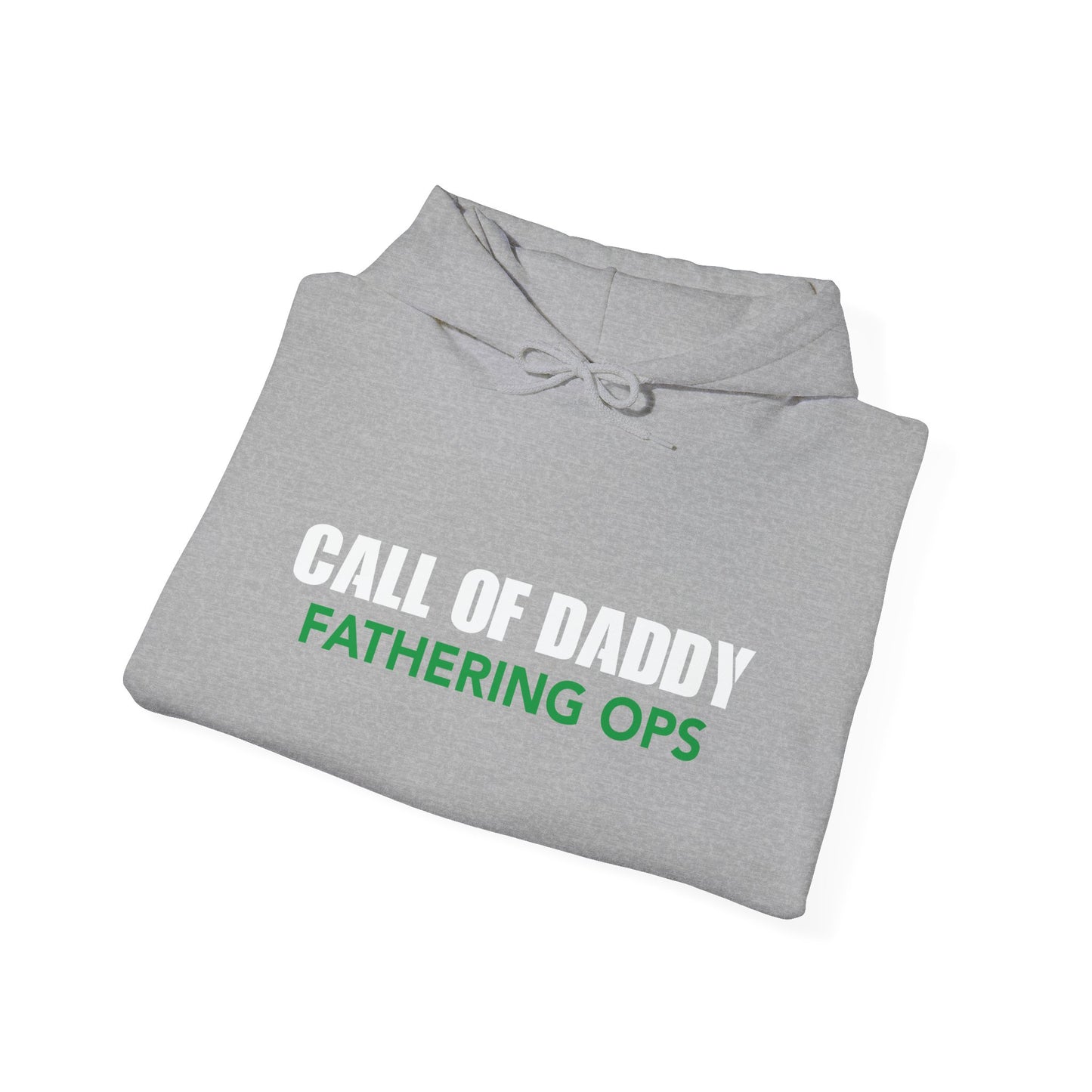 CALL OF DADDY FATHER OPS - Premium Unisex Funny Sarcastic Black Hoodie Sweatshirt