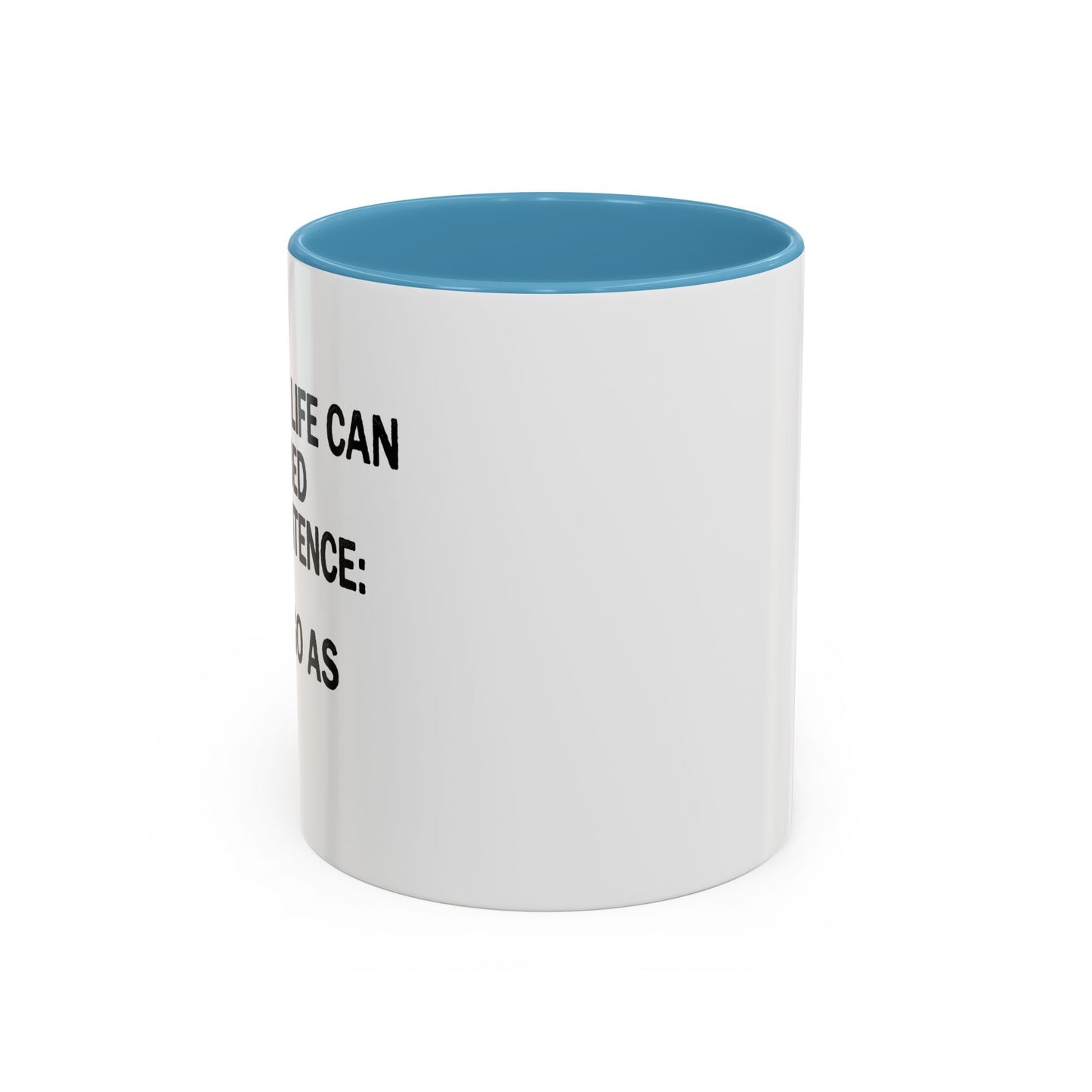 IT DIDN'T GO AS PLANNED. Accent BiColor Funny Sarcastic Mug