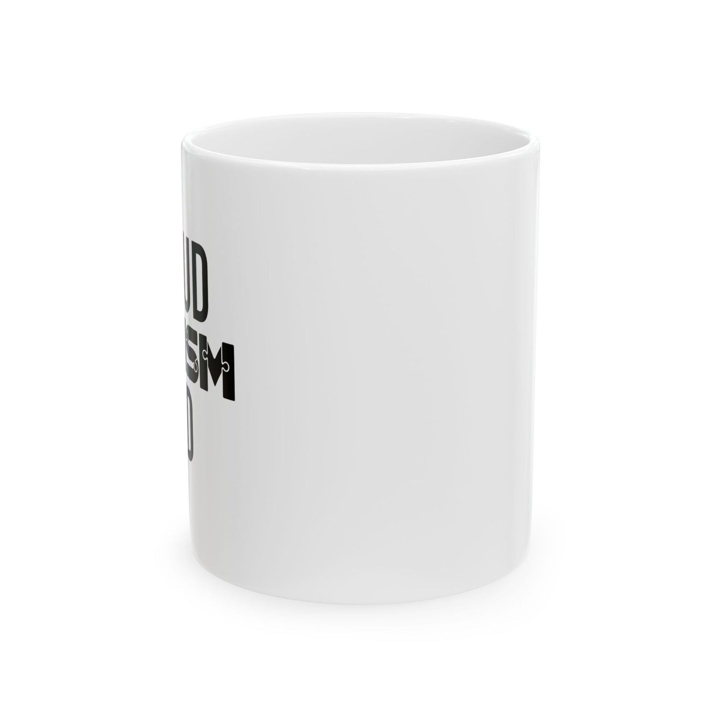 PROUD AUTISM DAD WHITE MUG