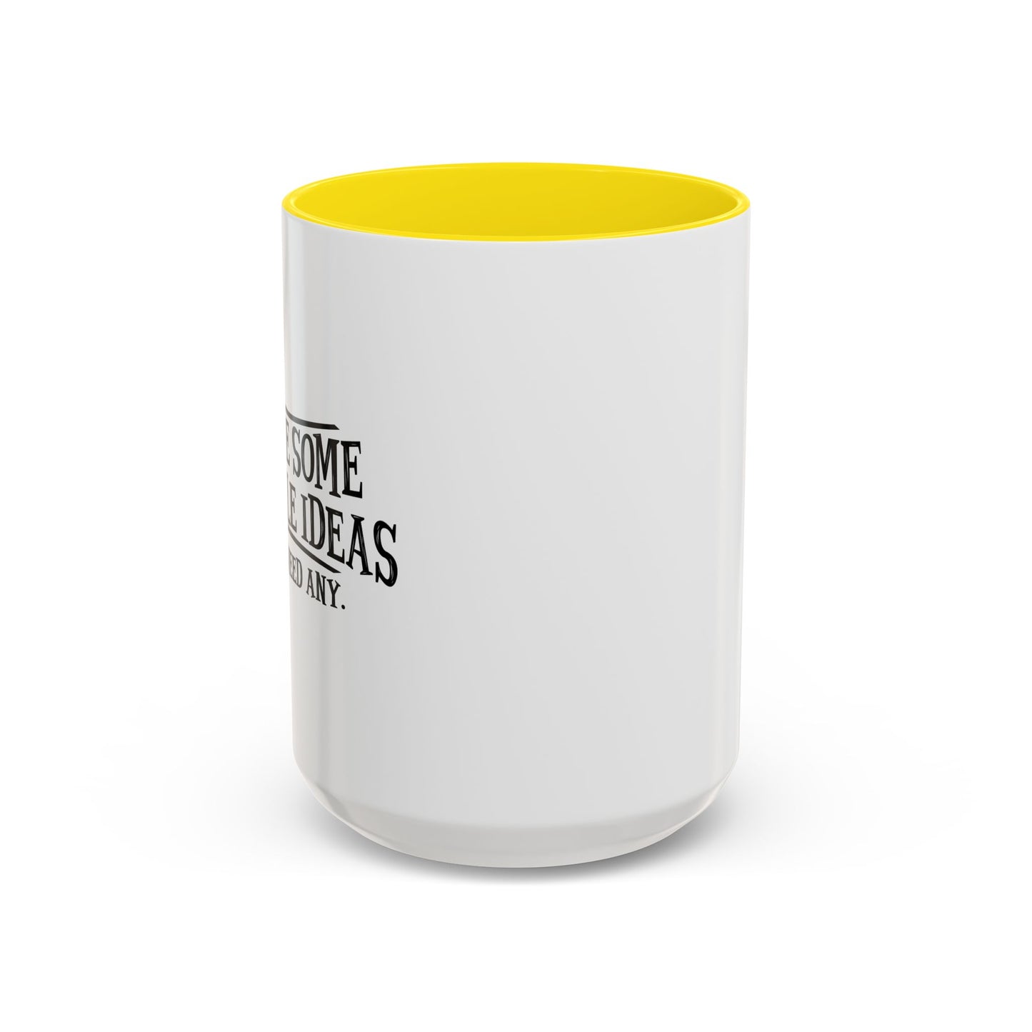 I HAVE SOME TERRIBLE IDEAS Accent BiColor Funny Sarcastic Mug