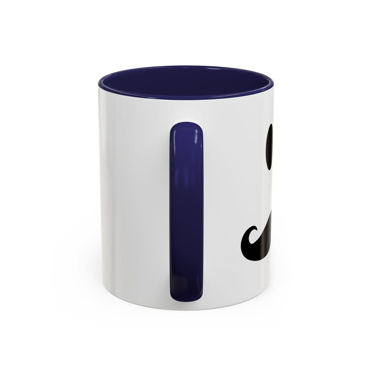 MOUSTACHE SMILE Accent BiColor Funny Sarcastic Mug