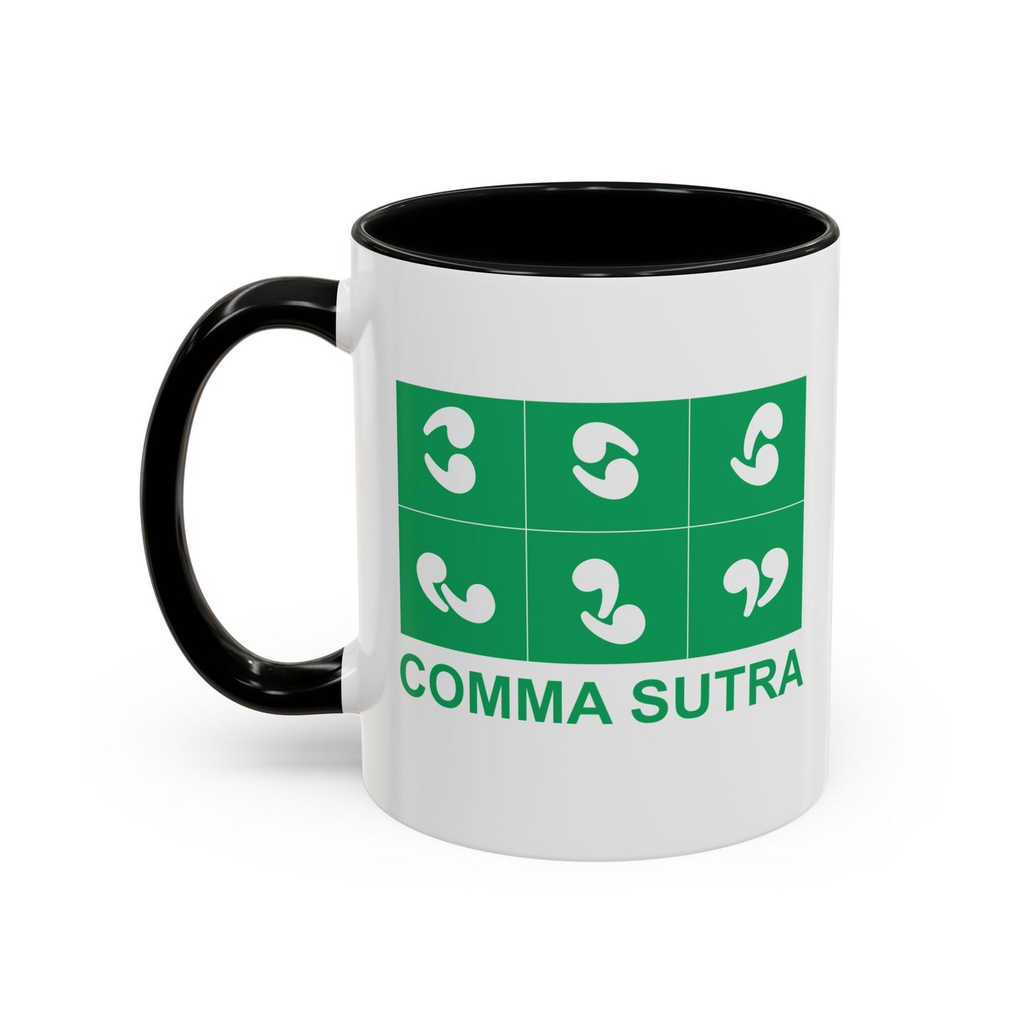 COMMA SUTRA Accent BiColor Funny Sarcastic Mug