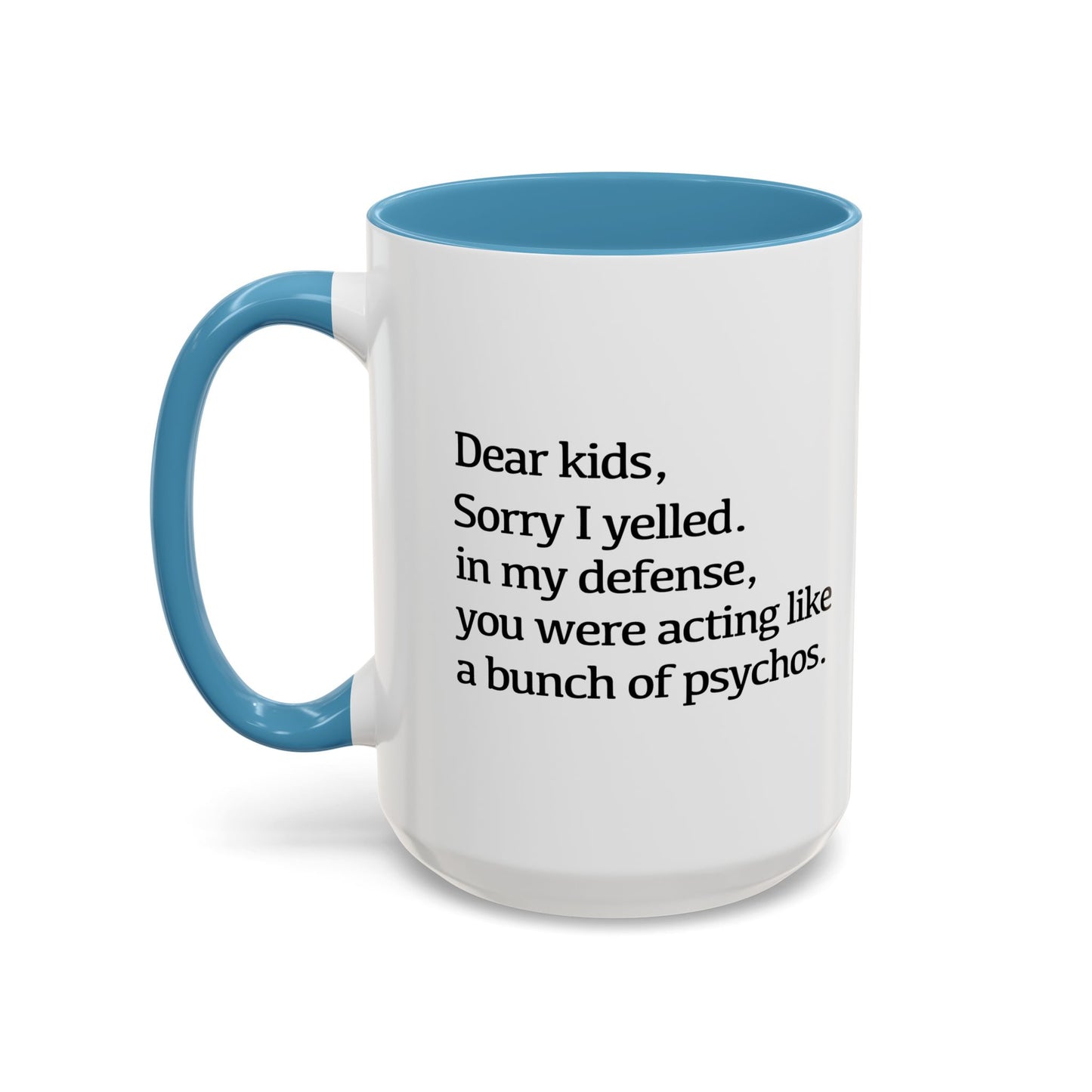 A BUNCH OF PSYCHOS Accent BiColor Funny Sarcastic Mug