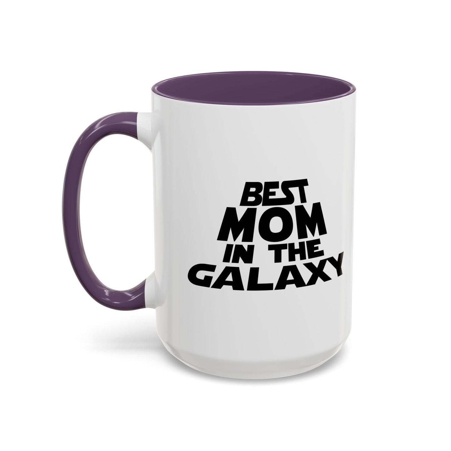 BEST MOM IN THE GALAXY Accent BiColor Mug