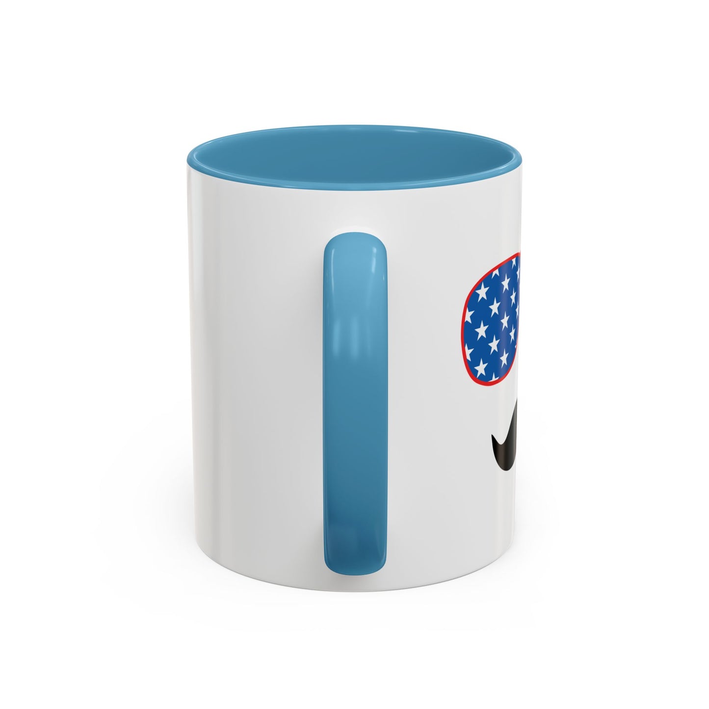 4TH OF JULY SUNGLASSES Accent BiColor Funny Sarcastic Mug