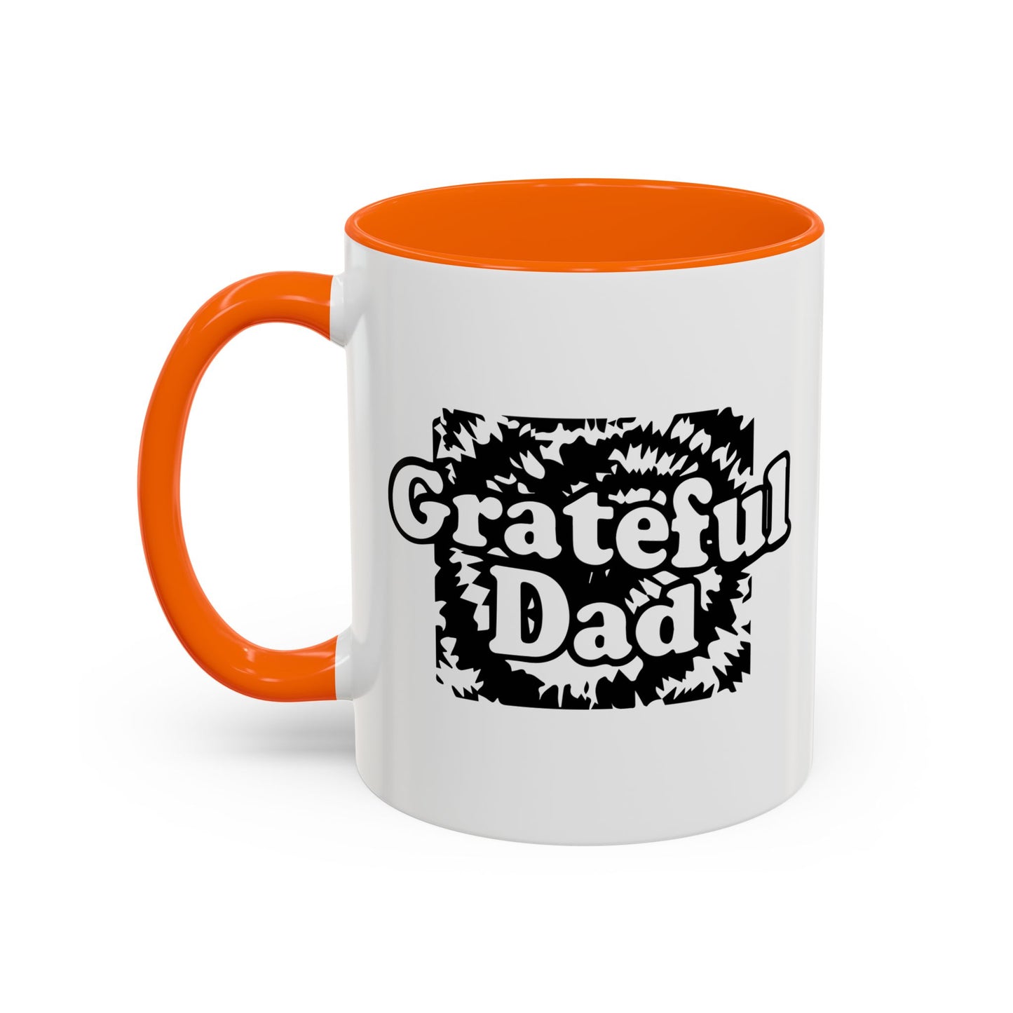 GRATEFUL DAD Accent BiColor Funny Sarcastic Mug