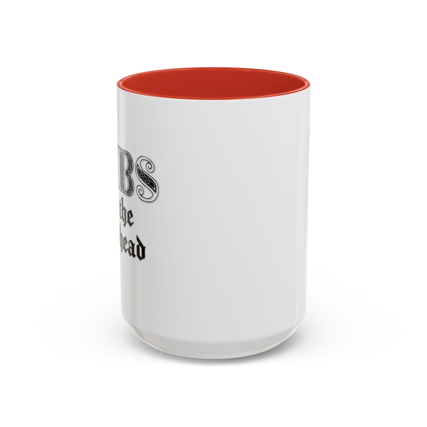 DIBS ON THE REDHEAD Accent BiColor Funny Sarcastic Mug