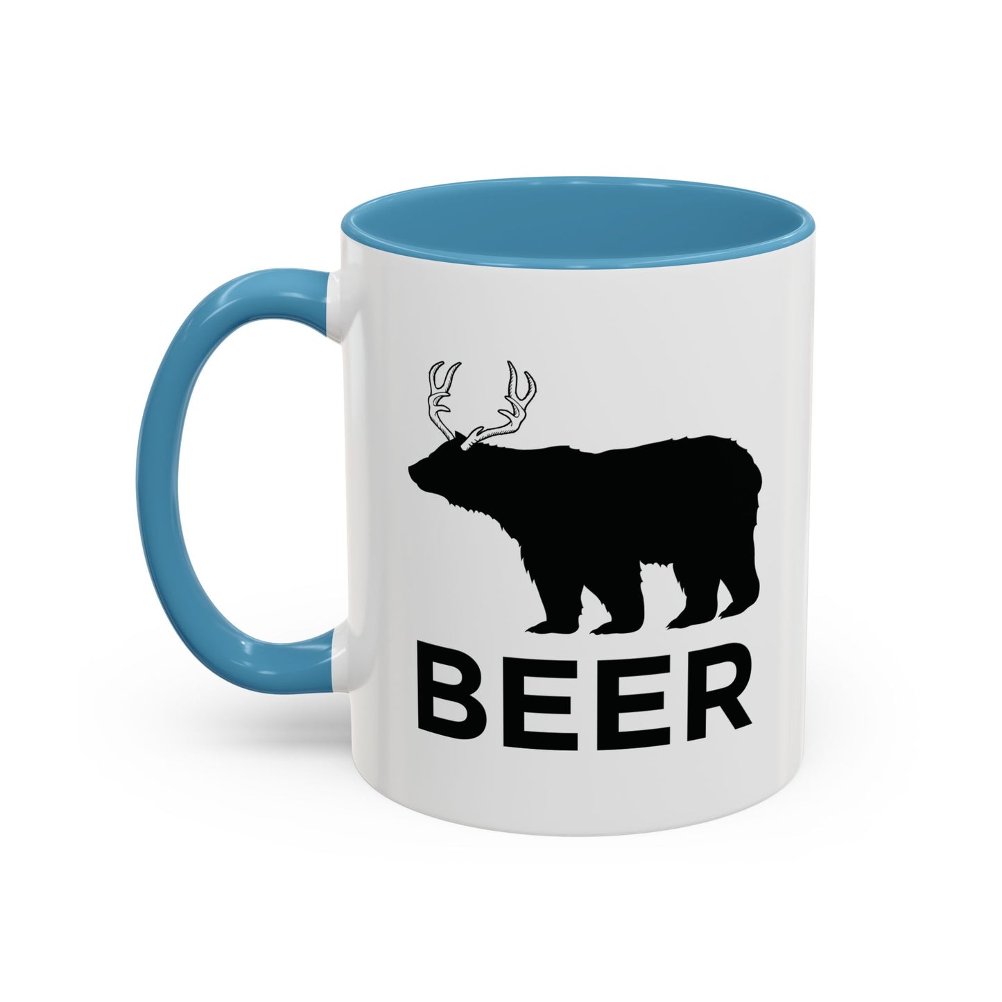 BEER ANIMAL Accent BiColor Funny Sarcastic Mug