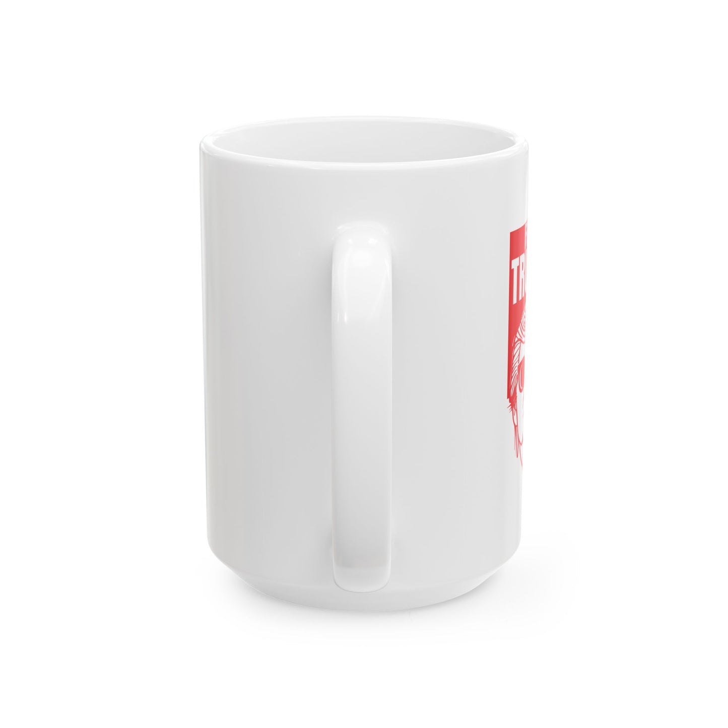 FREE TRUMP RED FUNNY SARCASTIC WHITE MUG