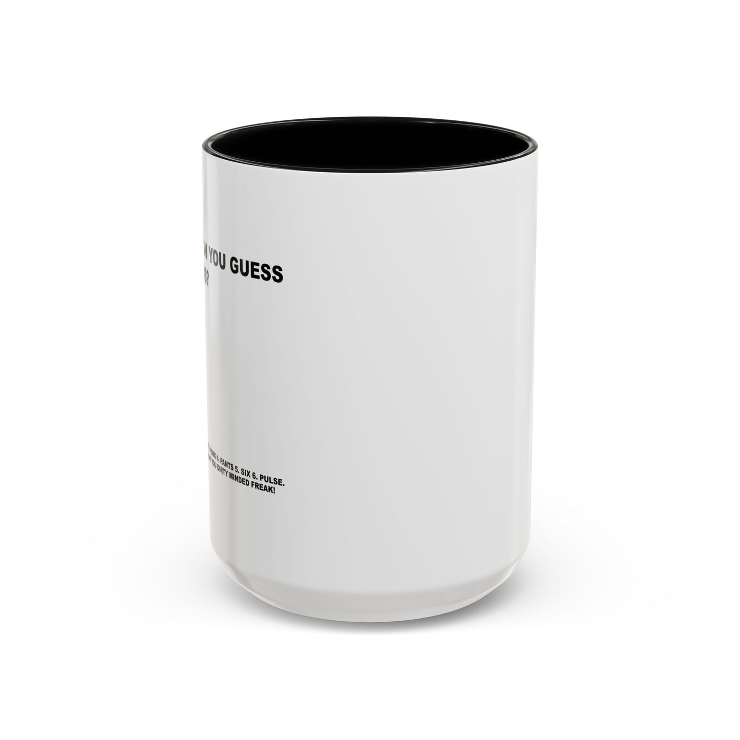 GUESS THESE WORDS Accent BiColor Funny Sarcastic Mug