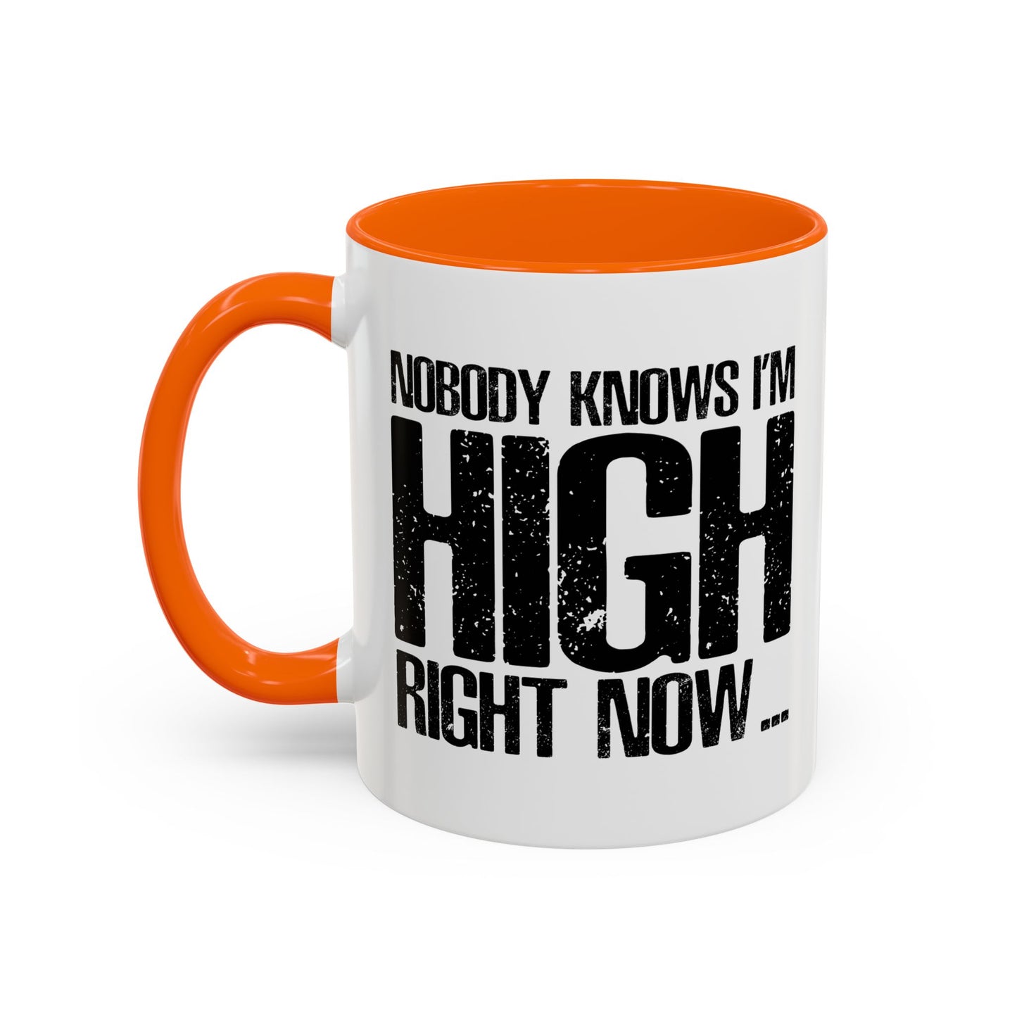 NOBODY KNOWS Accent BiColor Funny Sarcastic Mug