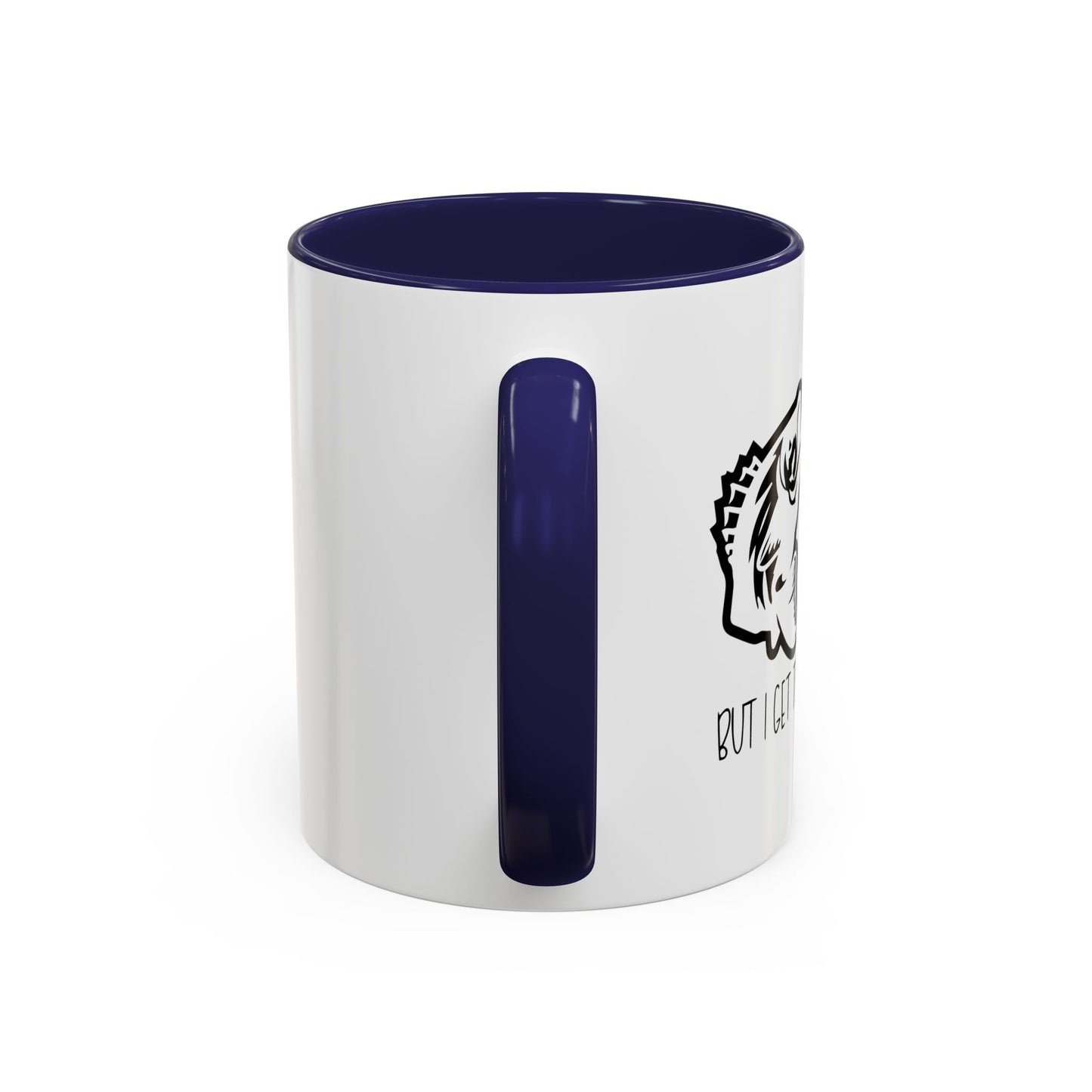 FISHING IT'S LIKE YOGA Accent BiColor Funny Sarcastic Mug