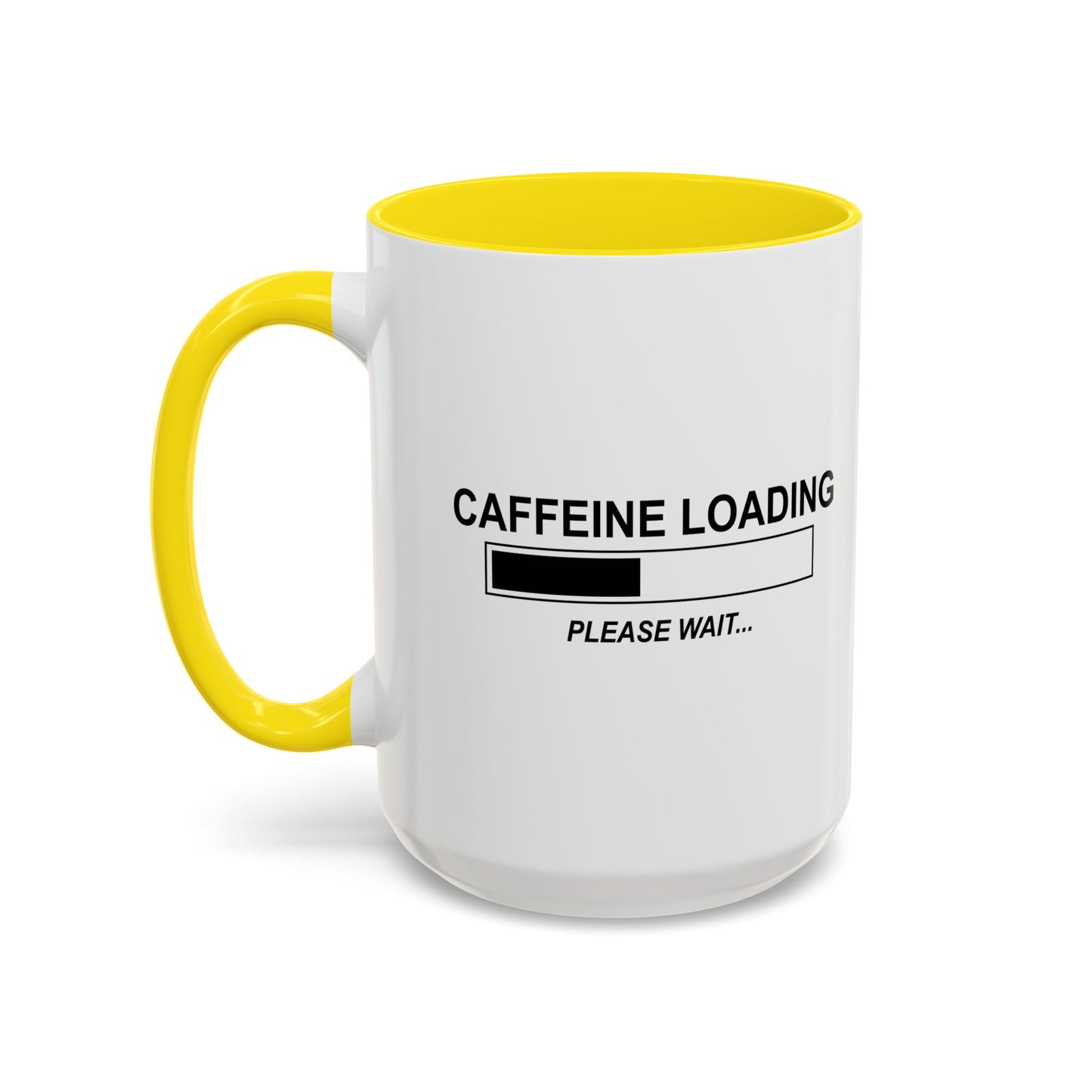 CAFFEINE LOADING Accent BiColor Funny Sarcastic Mug