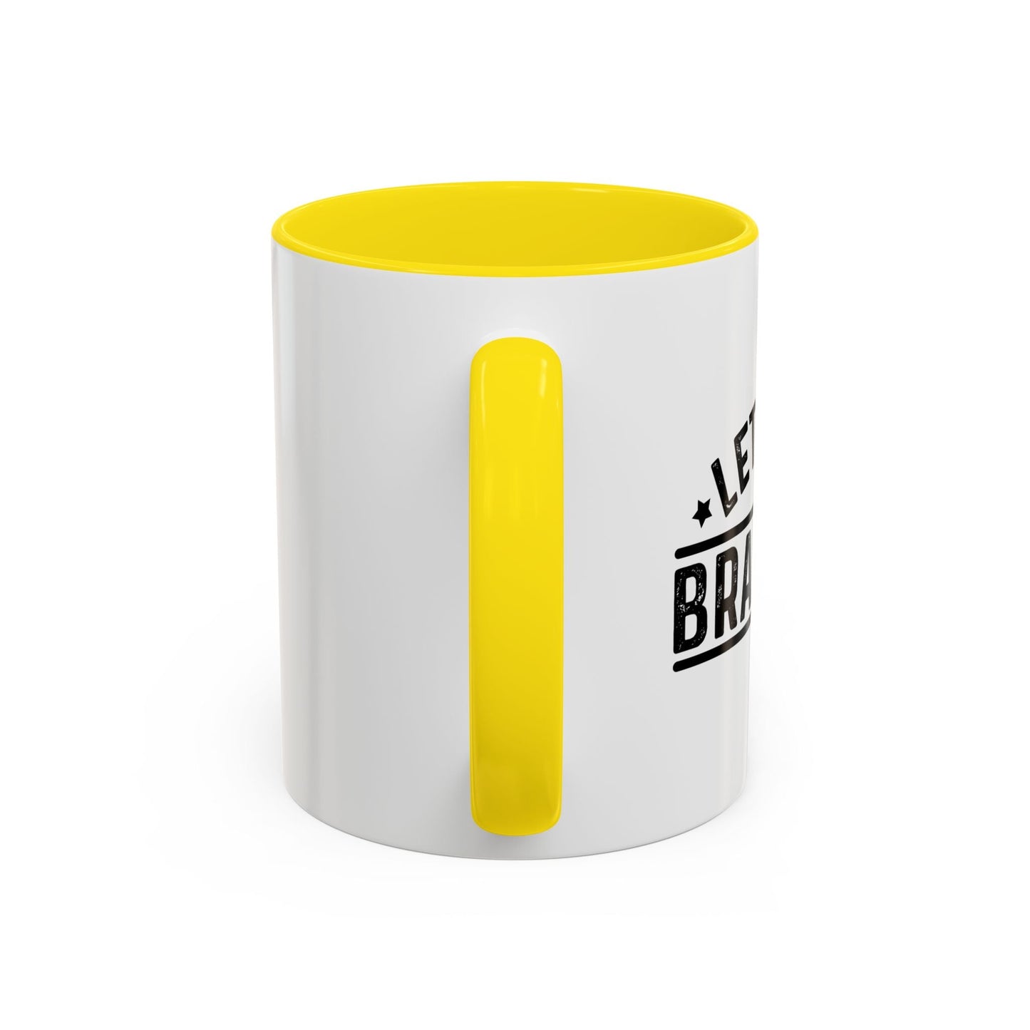 LET'S GO BRANDON Accent BiColor Funny Sarcastic Mug