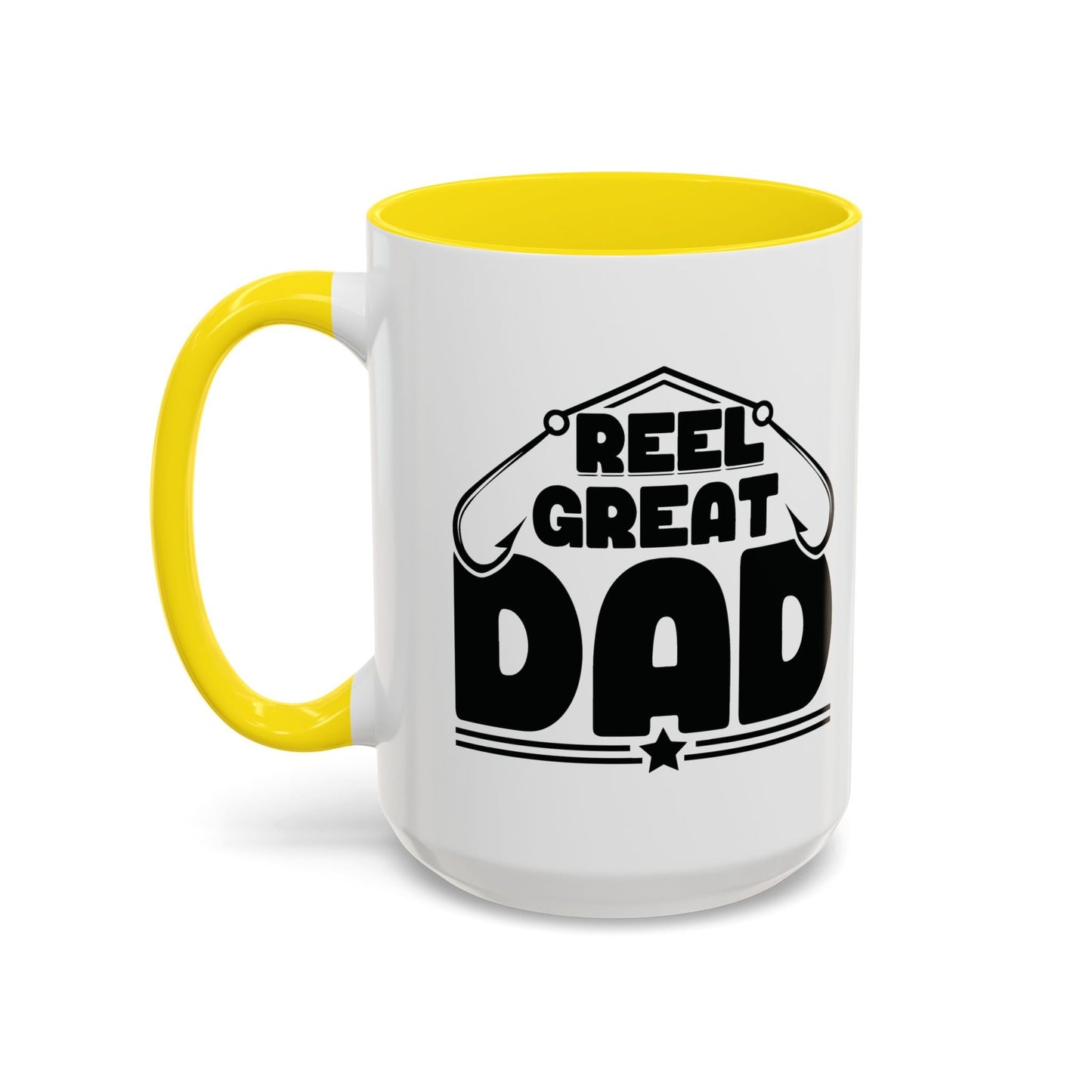 REEL GREAT DAD Accent BiColor Mug