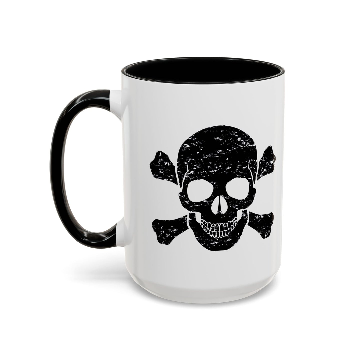 SKULL HEAD BONES Accent BiColor Funny Sarcastic Mug