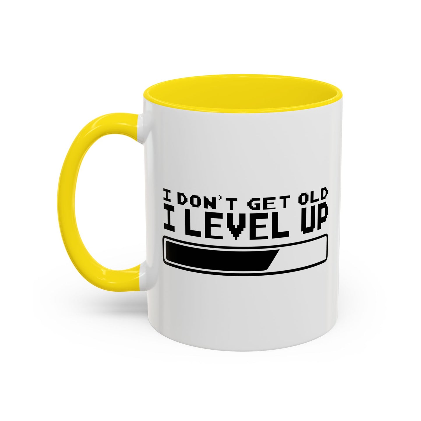 I DON'T GET OLD I LEVEL UP Accent BiColor Funny Sarcastic Mug