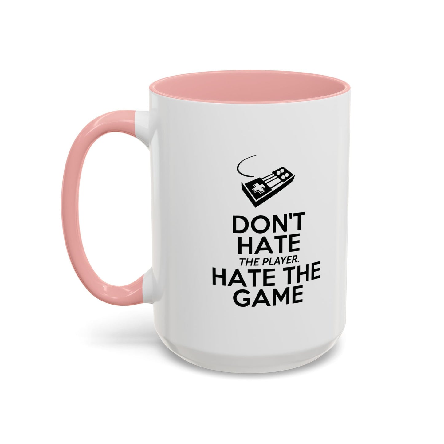 HATE THE GAME Accent BiColor Funny Sarcastic Mug