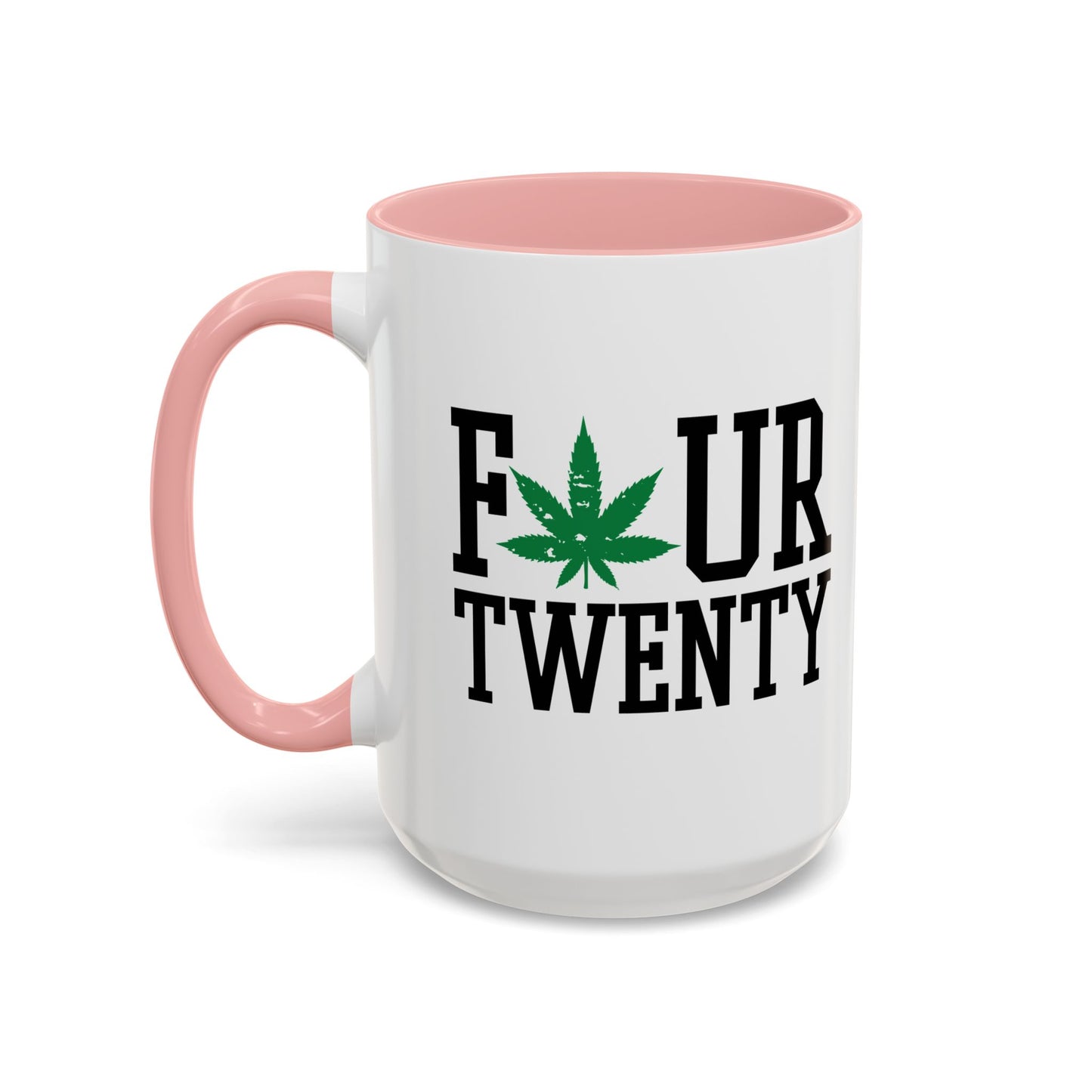 FOUR TWENTY LEAF Accent BiColor Funny Sarcastic Mug