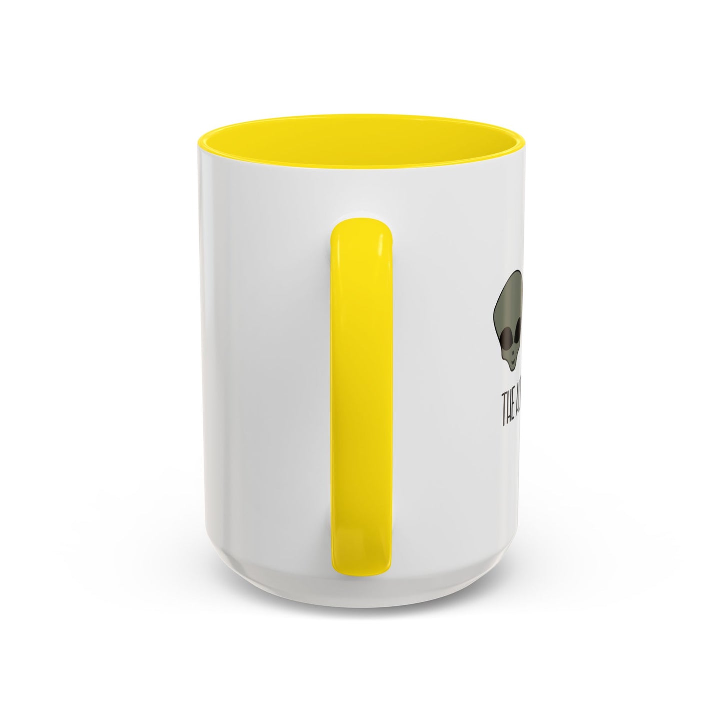 THE ALIENS MADE ME DO IT Accent BiColor Funny Sarcastic Mug