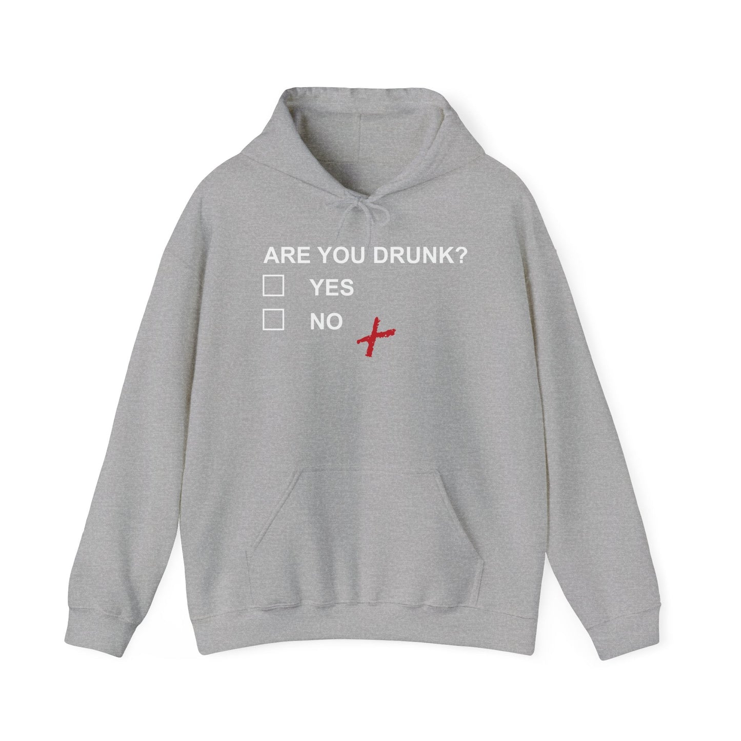 ARE YOU DRUNK - Premium Unisex Funny Sarcastic Black Hoodie Sweatshirt