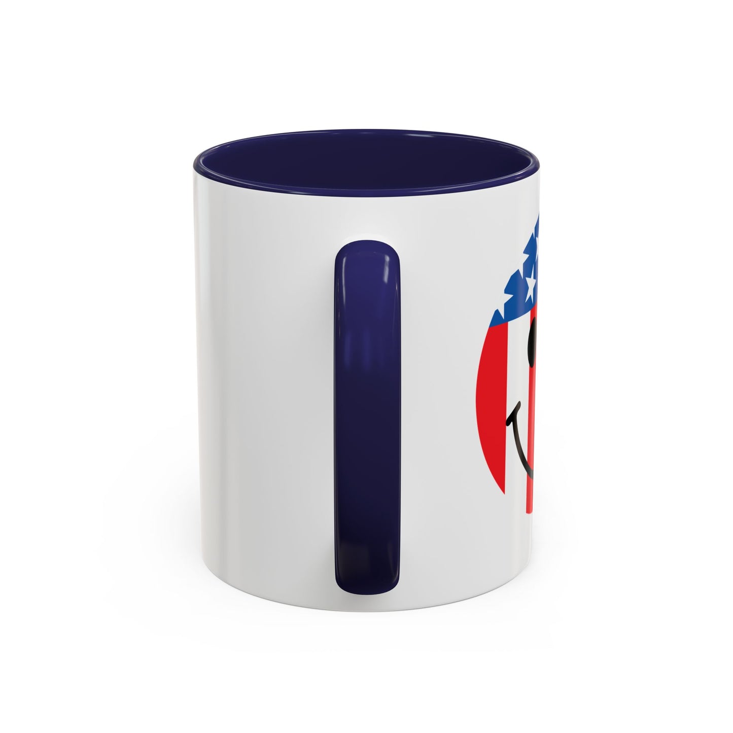 USA SMILY FLAG Accent BiColor Funny Sarcastic Mug