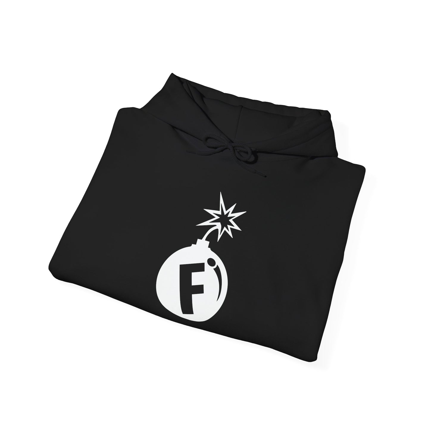 F BOMB - Premium Unisex Funny Sarcastic Black Hoodie Sweatshirt