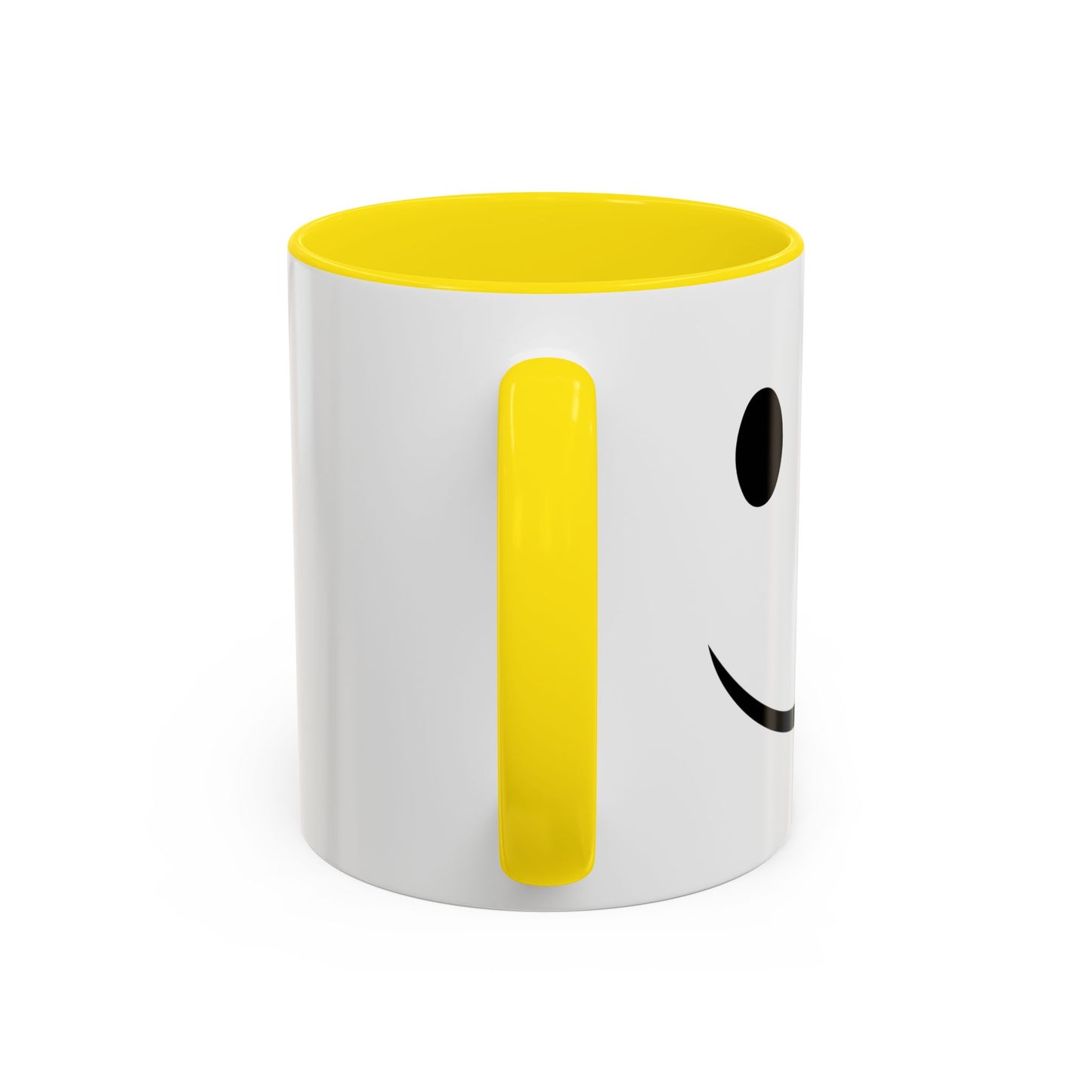 HAPPY SMILE Accent BiColor Funny Sarcastic Mug