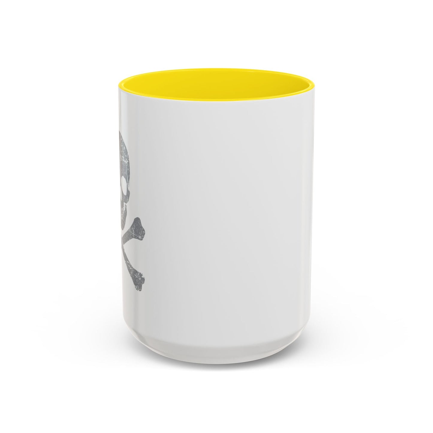 GRAY SKULL BONES Accent BiColor Funny Sarcastic Mug