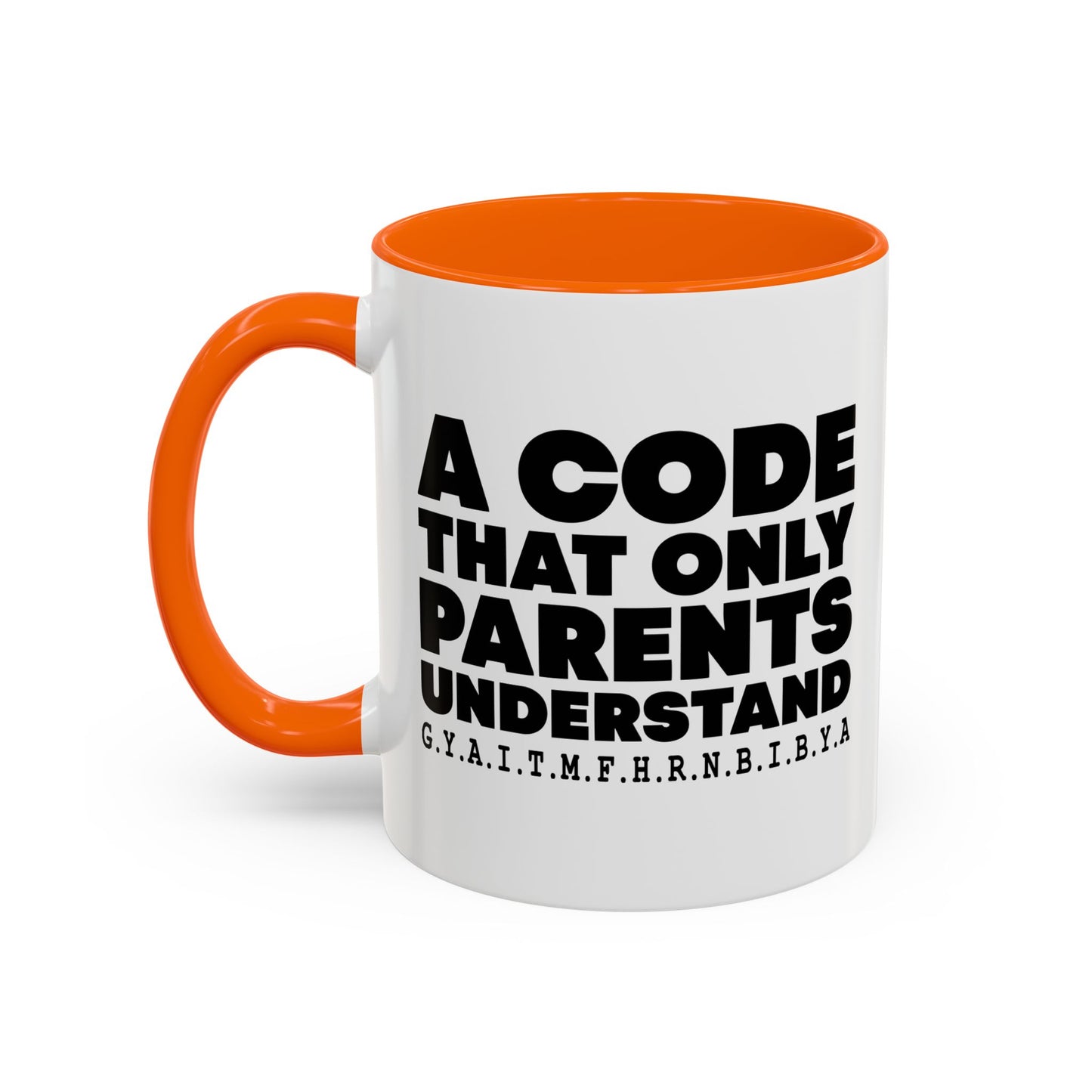 PARENTS CODE Accent BiColor Funny Sarcastic Mug