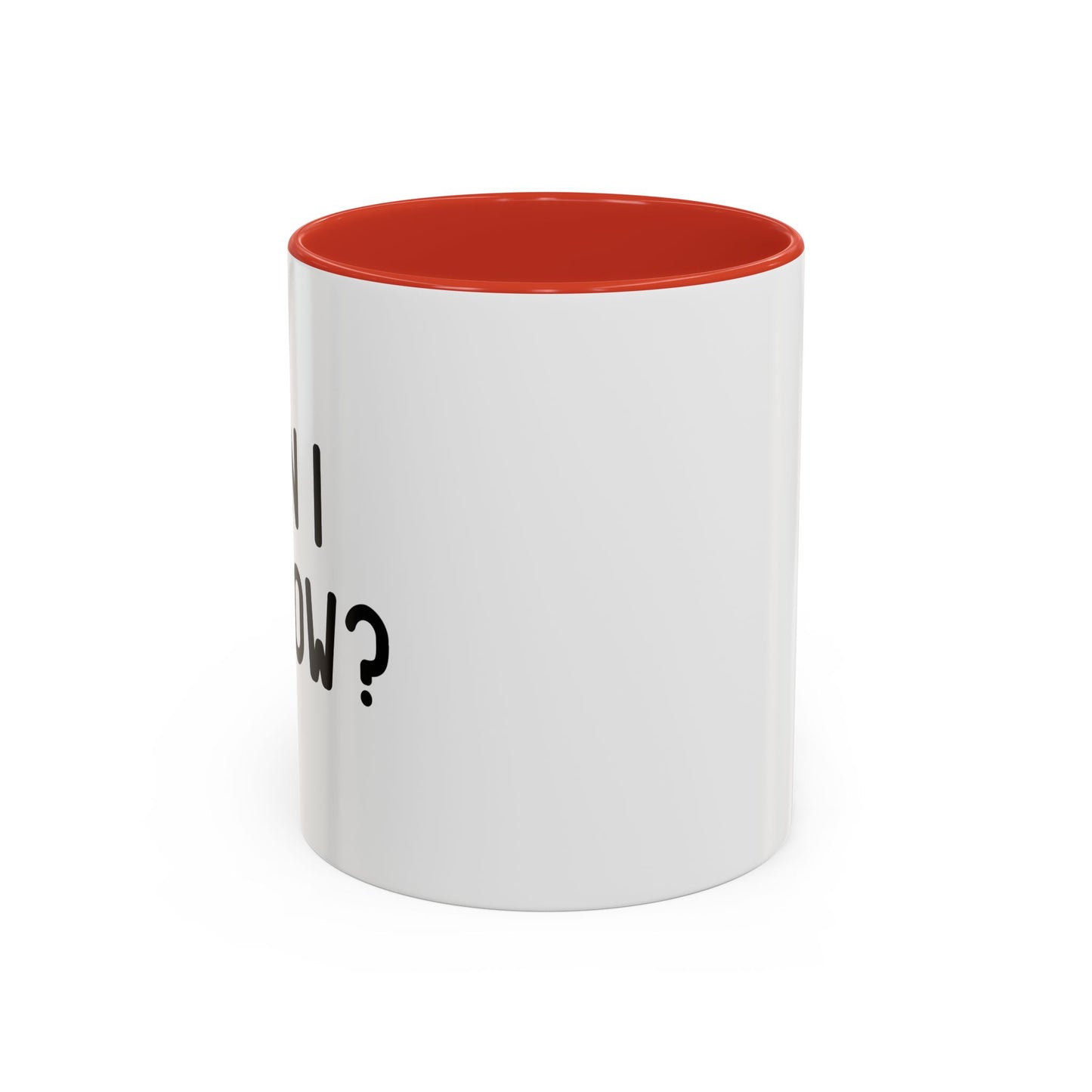 CAN I GO NOW? Accent BiColor Funny Sarcastic Mug