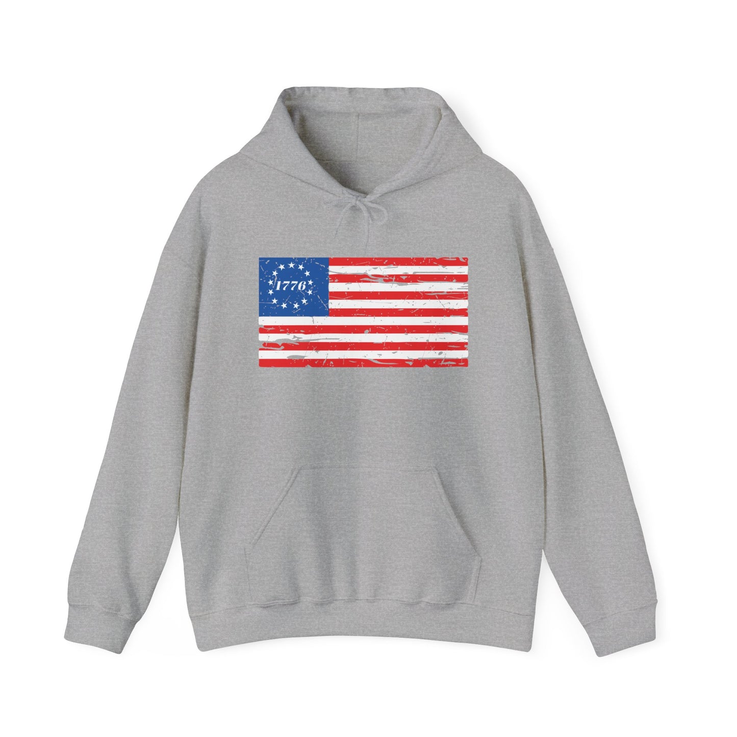 BETSY FLAG 1776 - Premium Unisex Funny Sarcastic Black Hoodie Sweatshirt