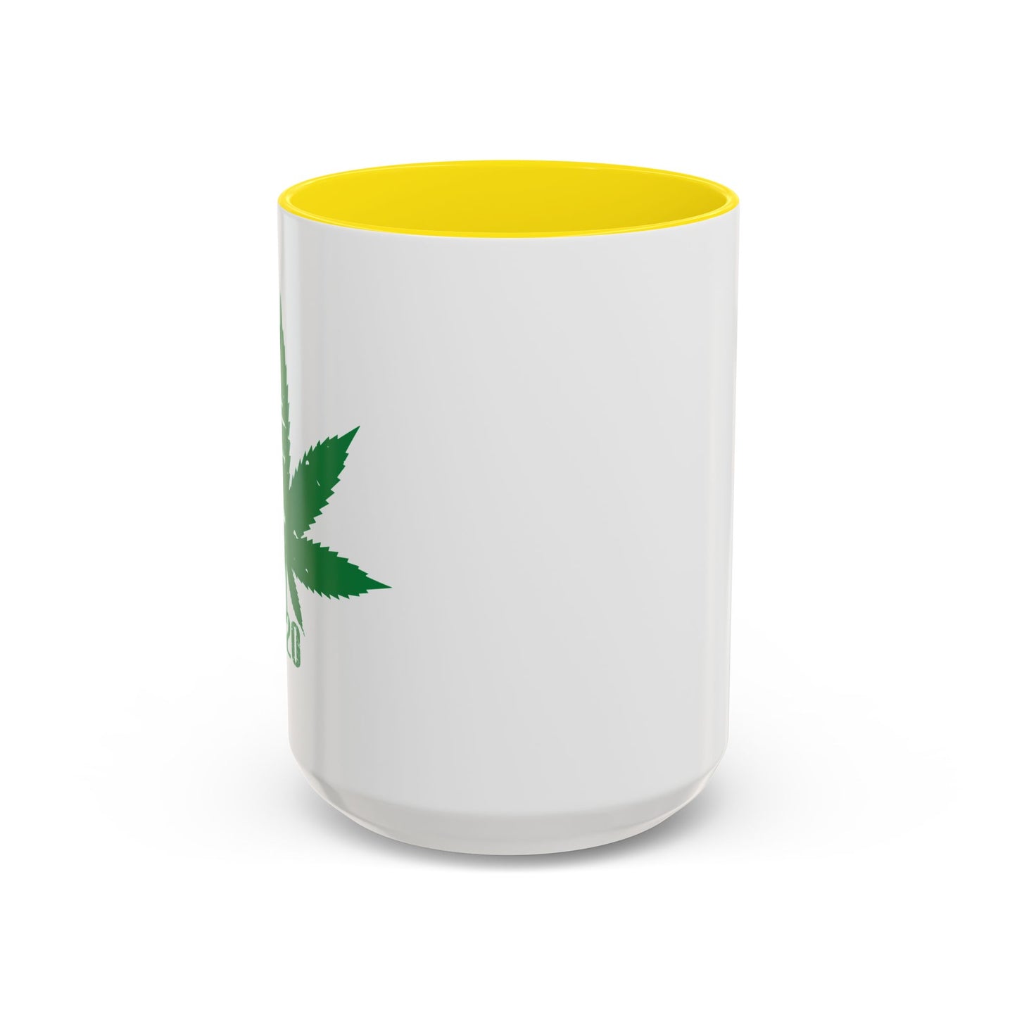 WEED LEAF 420 Accent BiColor Funny Sarcastic Mug