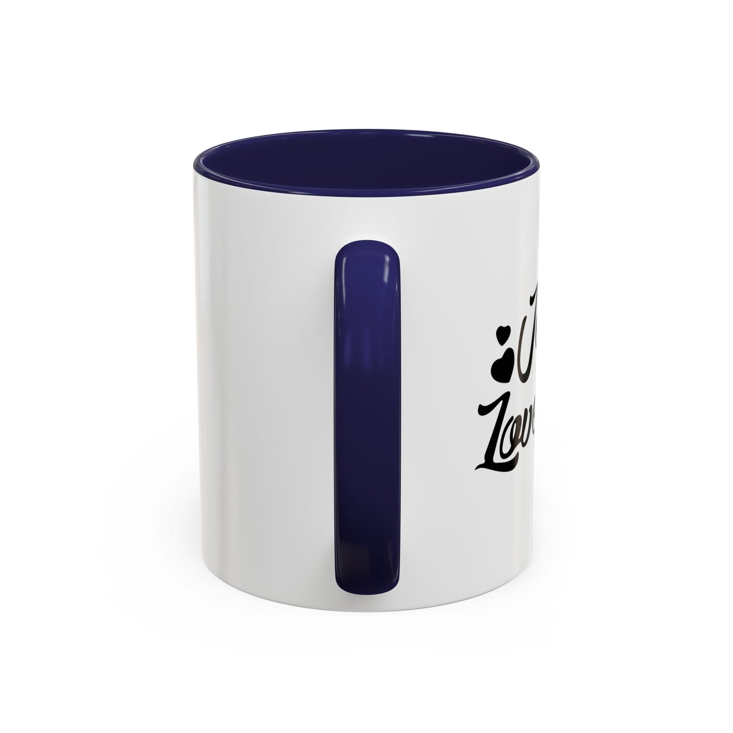 JESUS LOVES ME Accent BiColor Mug