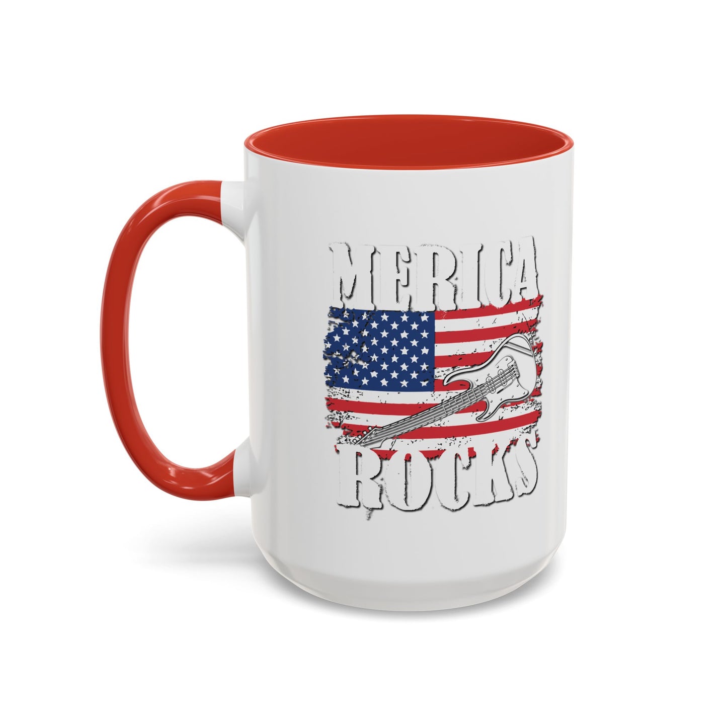 MERICA ROCKS Accent BiColor  Mug