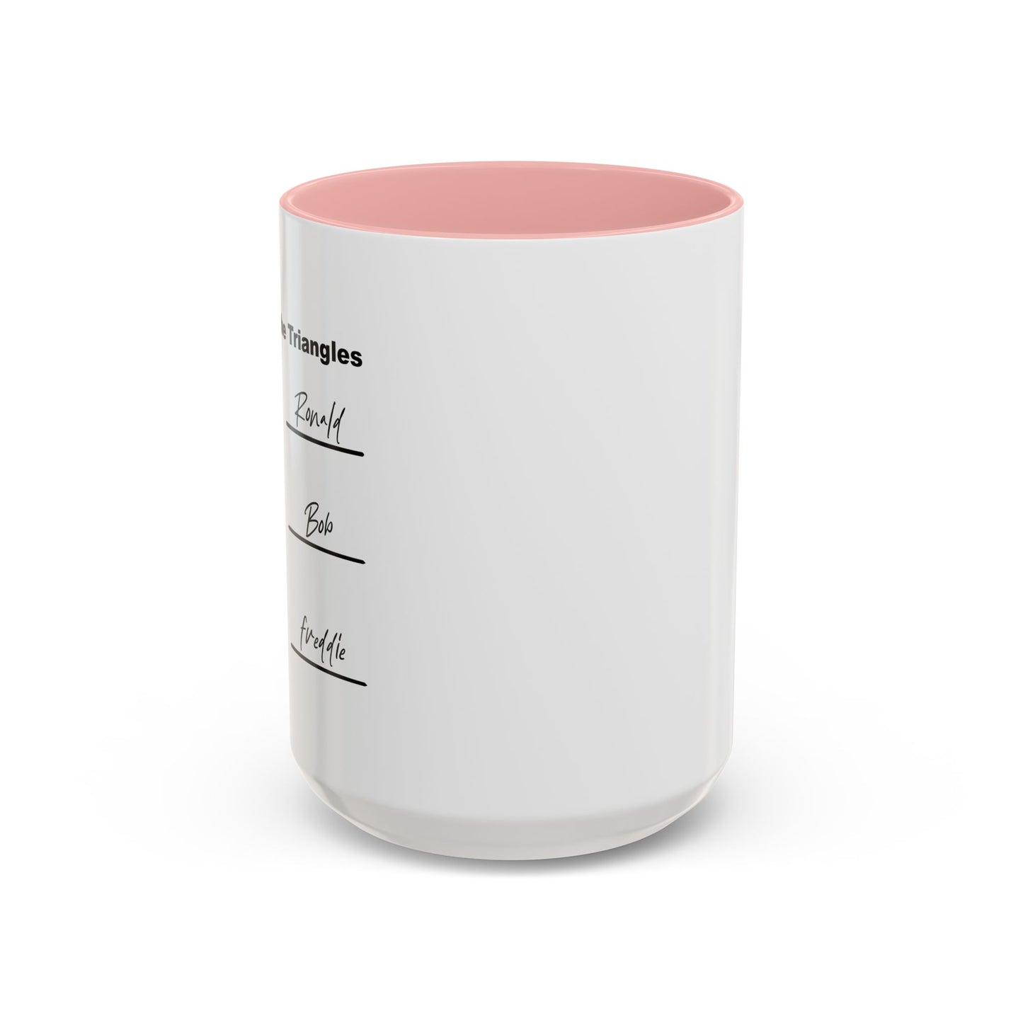 NAME THE TRIANGLES Accent BiColor Funny Sarcastic Mug