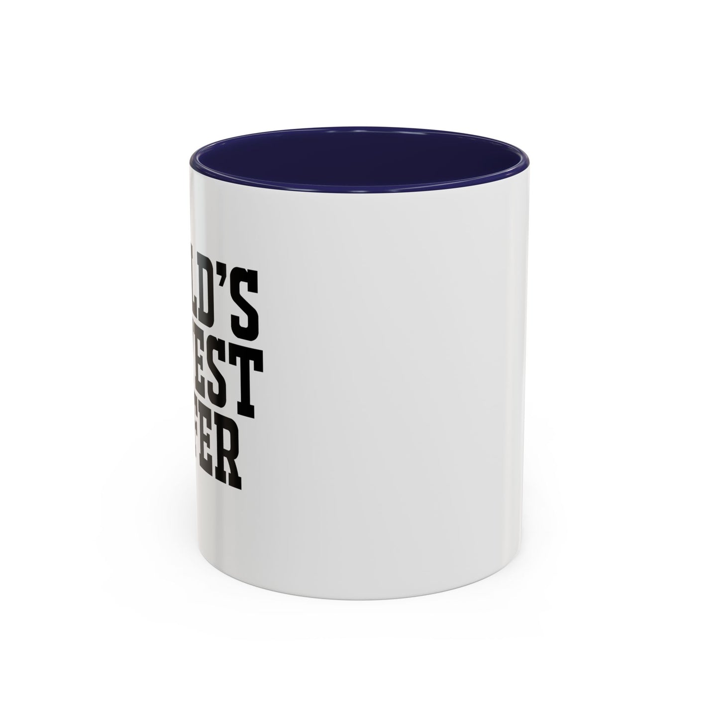 WORLD'S OKAYEST GOLFER Accent BiColor Funny Sarcastic Mug