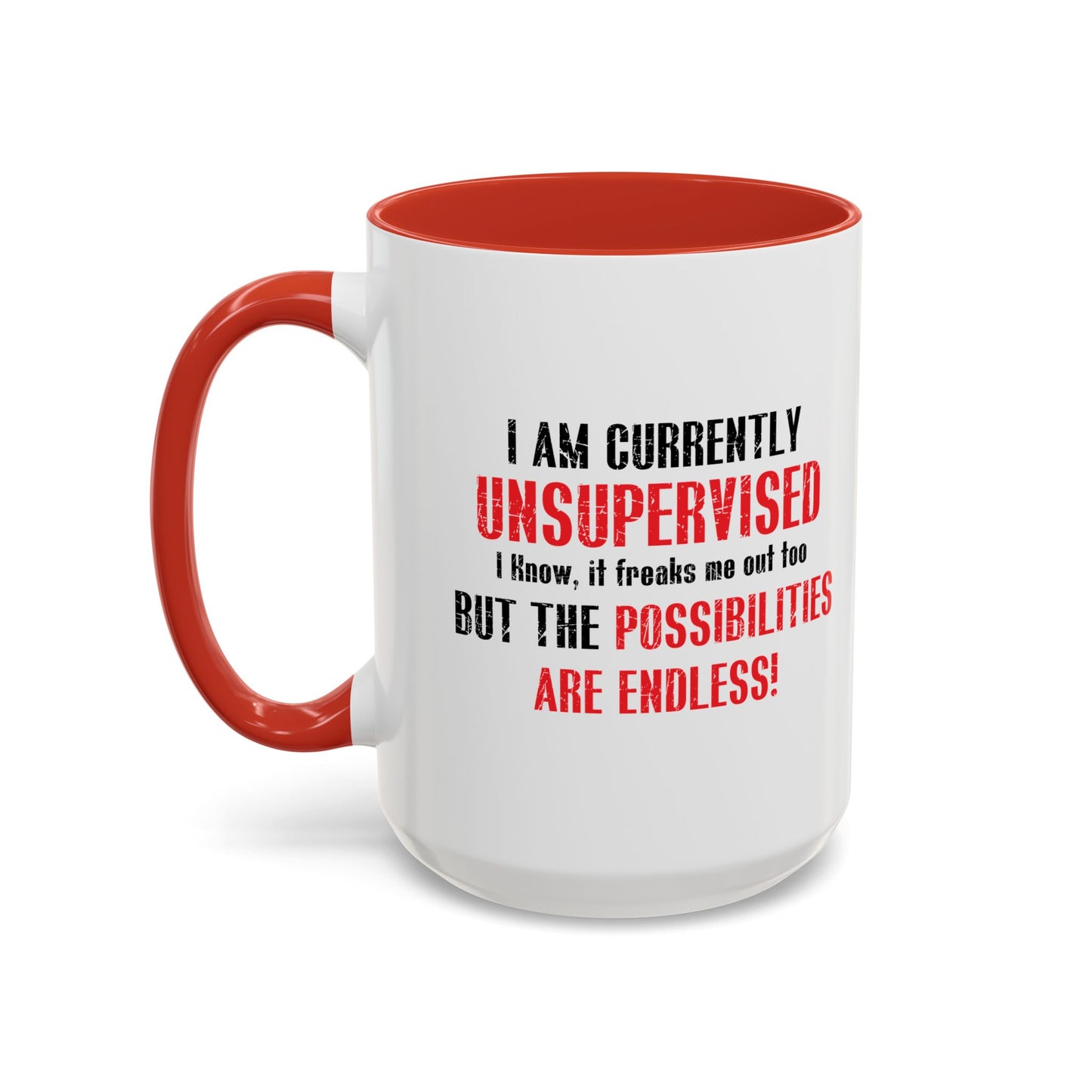 THE POSSIBILITIES ENDLESS Accent BiColor Funny Sarcastic Mug