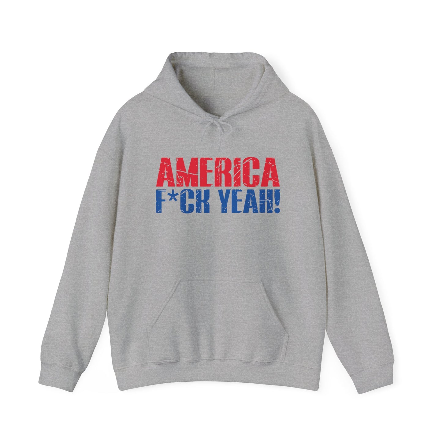 AMERICA FUCK - Premium Unisex Funny Sarcastic Black Hoodie Sweatshirt