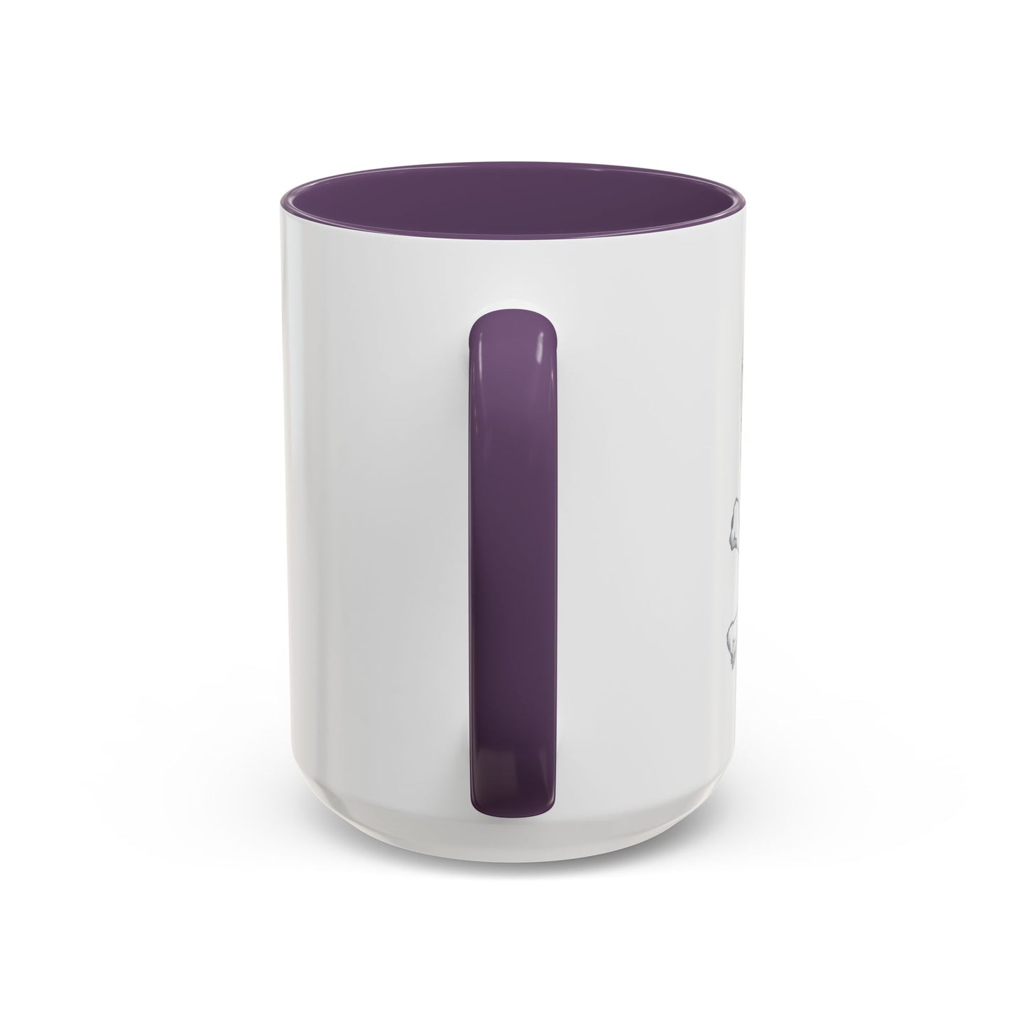 SKETCHY SKULL Accent BiColor Funny Sarcastic Mug