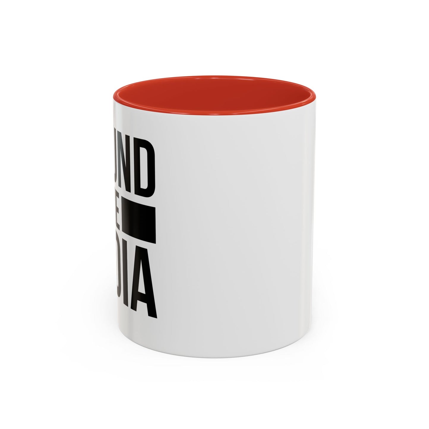 DEFUND THE MEDIA Accent BiColor Funny Sarcastic Mug