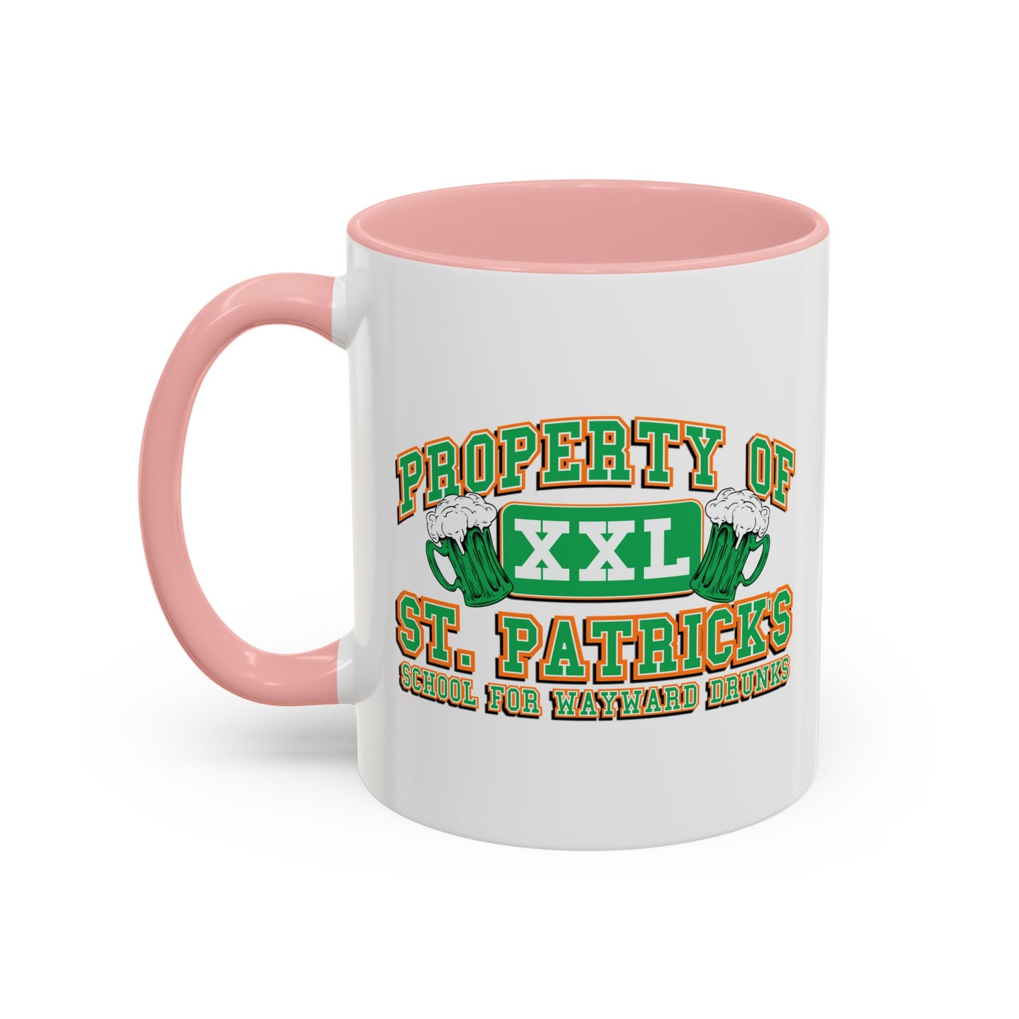 PROPERTY OF ST. PATRICKS Accent BiColor Funny Sarcastic Mug