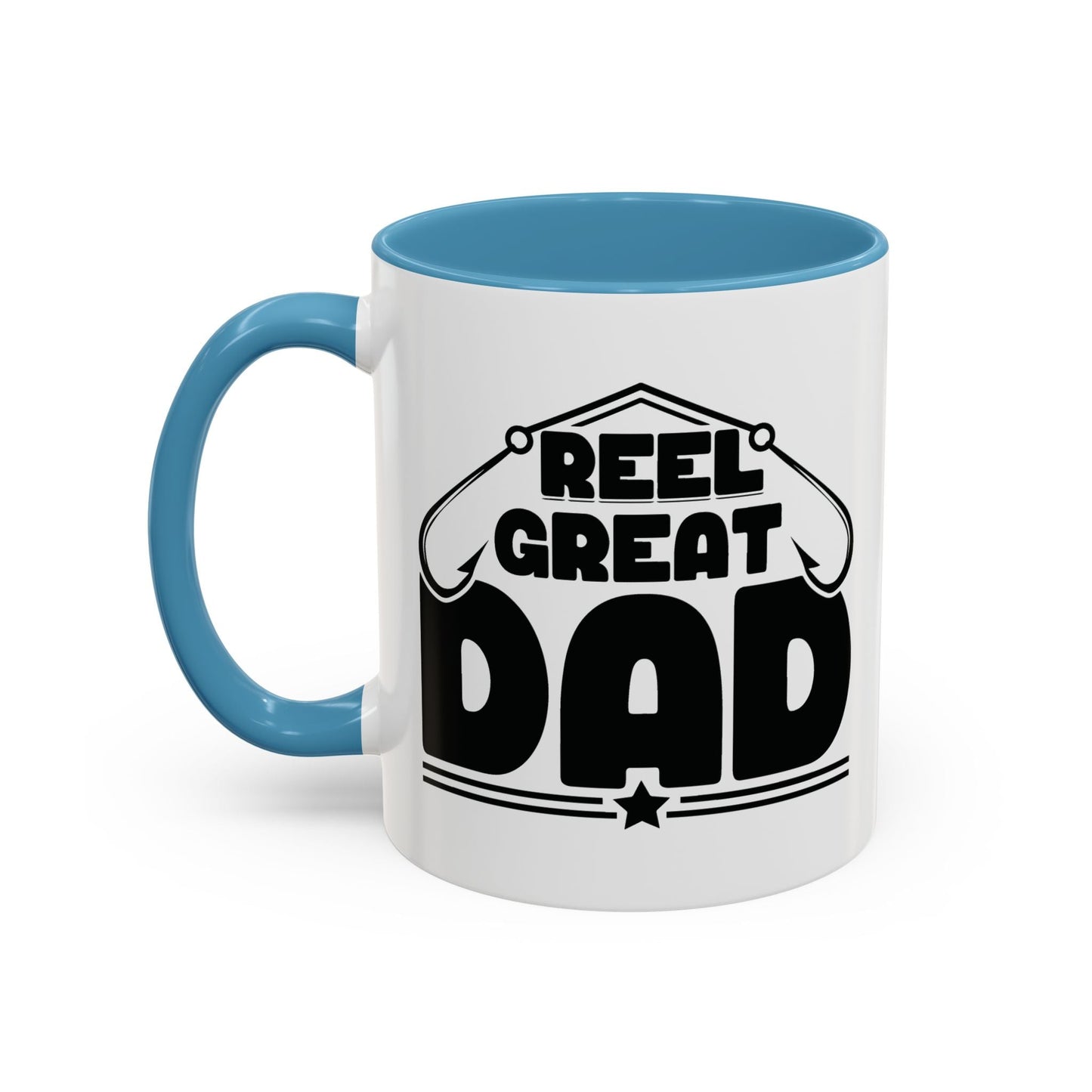 REEL GREAT DAD Accent BiColor Mug