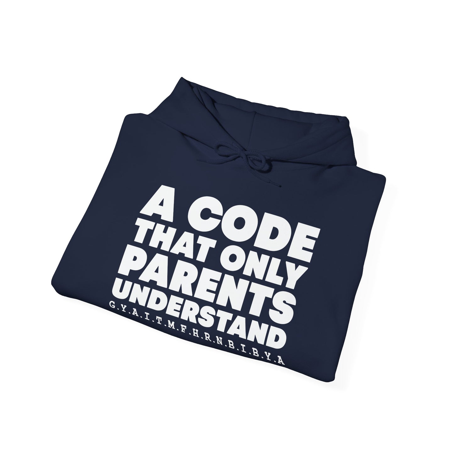 PARENTS CODE - Premium Unisex Funny Sarcastic Black Hoodie Sweatshirt