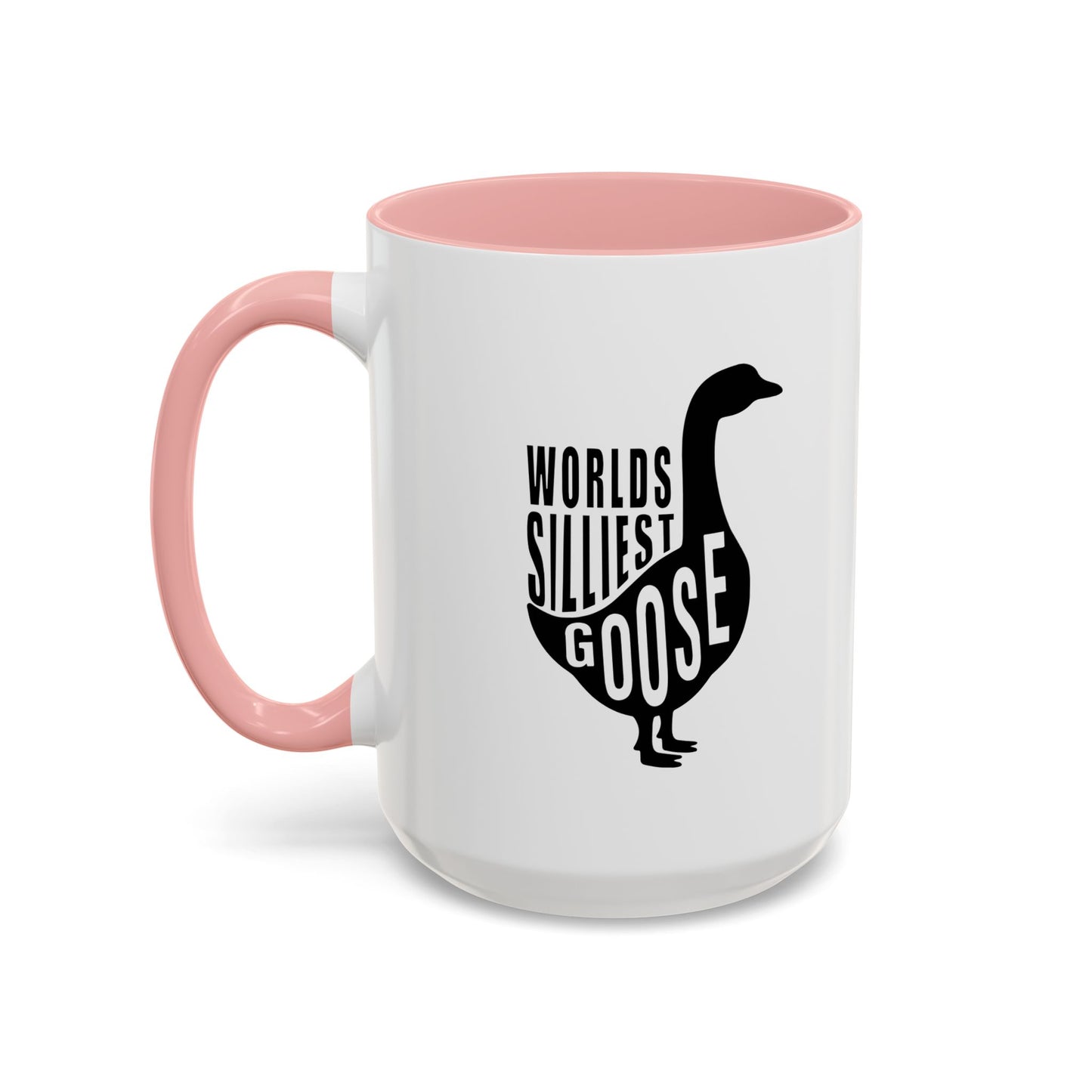 WORLDS SILLIEST GOOSE Accent BiColor Funny Sarcastic Mug