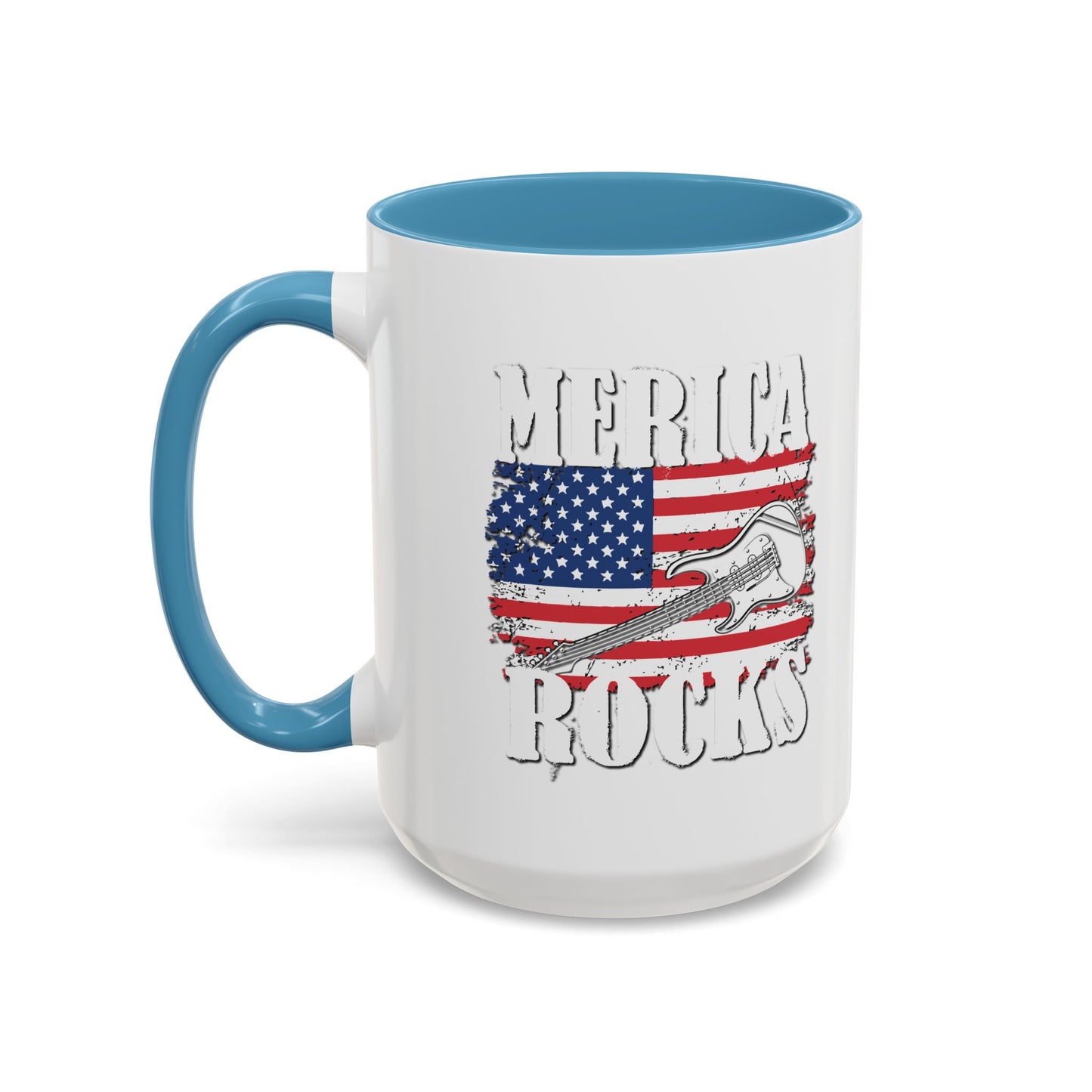 MERICA ROCKS Accent BiColor  Mug