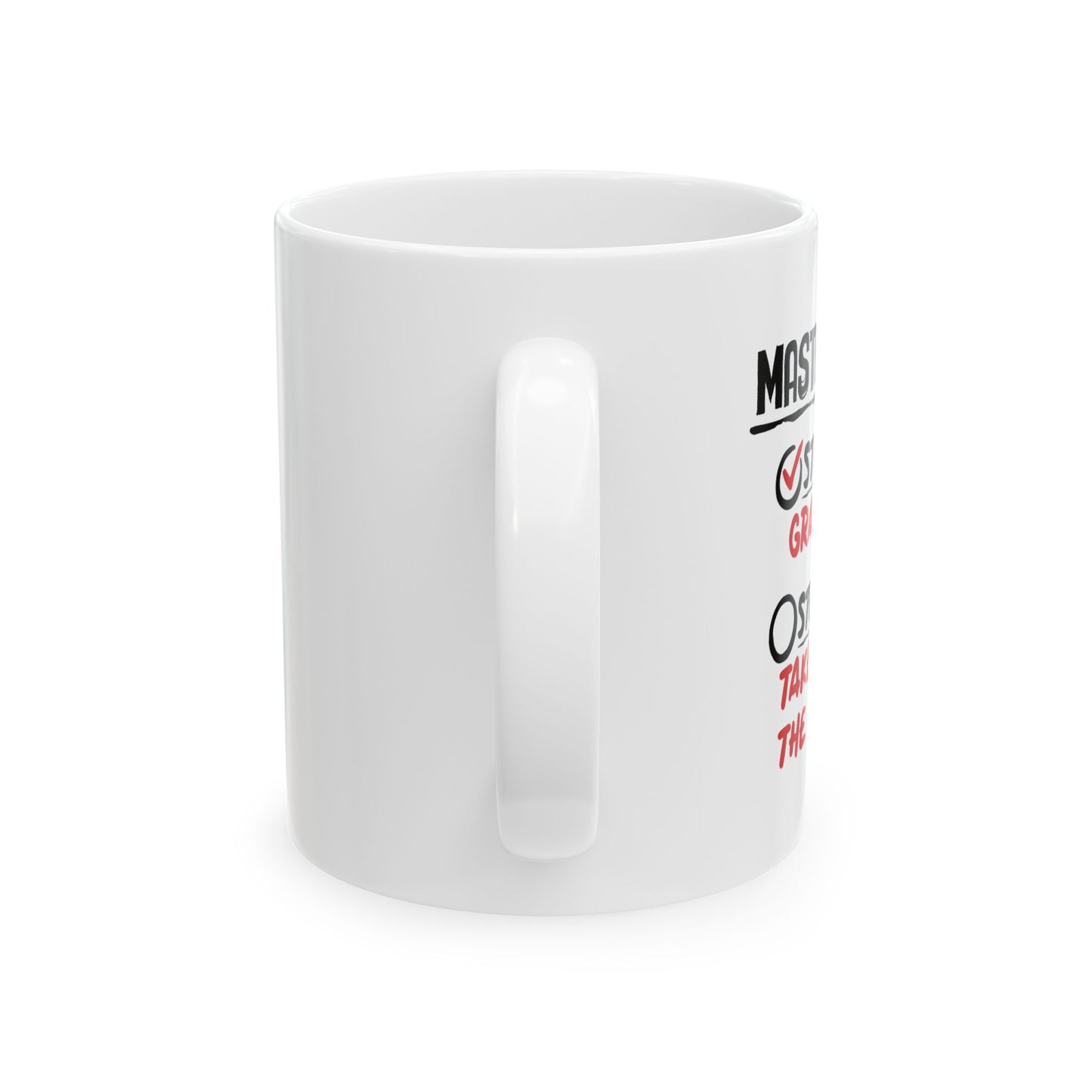 MASTER PLAN FUNNY SARCASTIC WHITE MUG